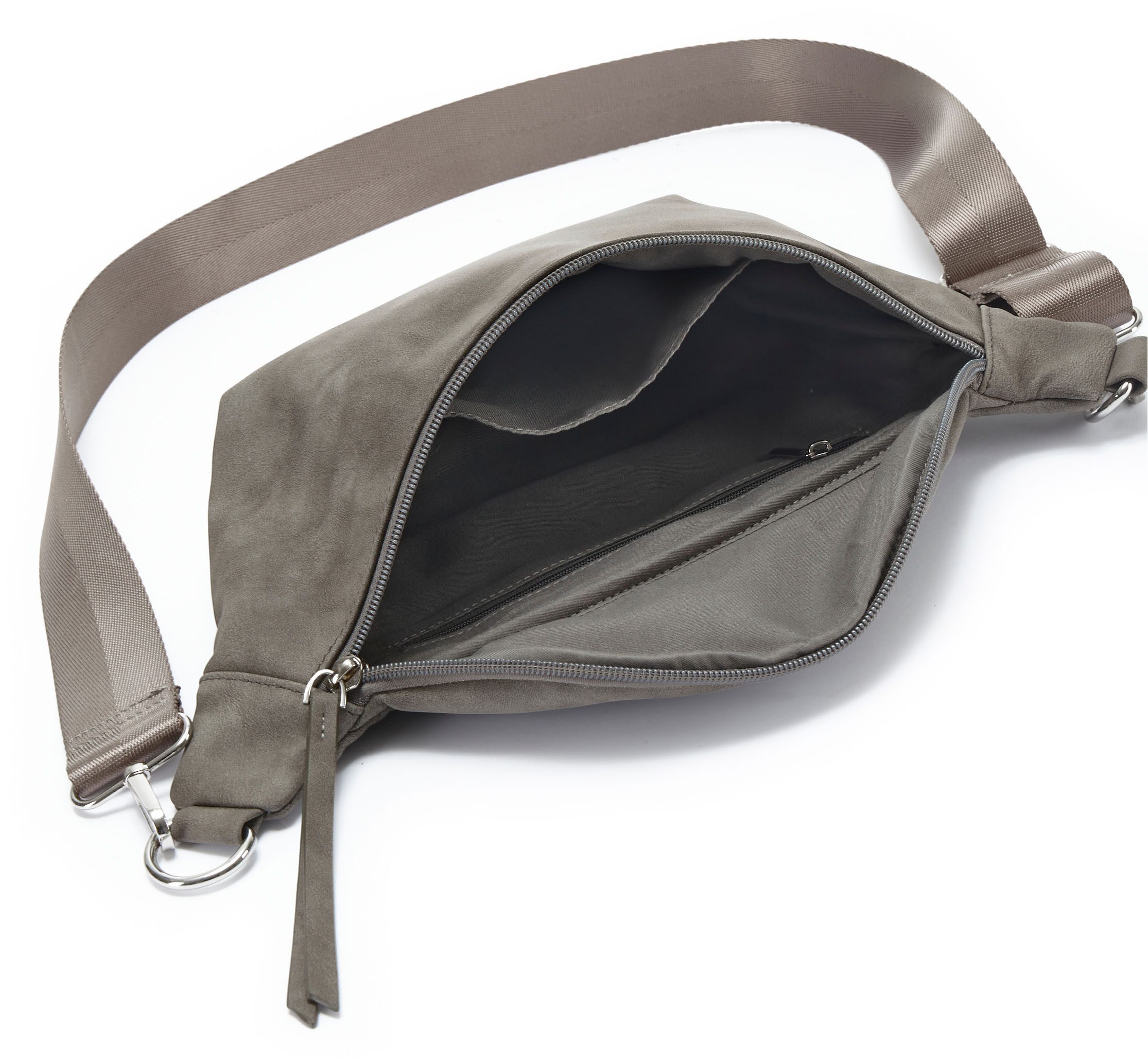 Vivance Bauchtasche Umhängetasche, Hüfttasche, Crossbody-Bag, Gürteltasche, austauschbarer Schulterriemen VEGAN