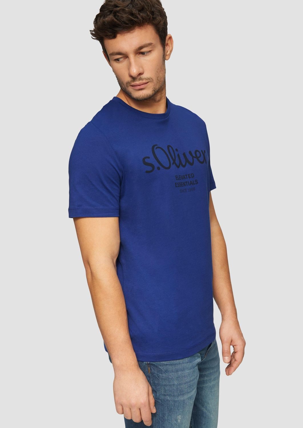 s.Oliver T-Shirt mit Logo-Print Rundhals, kurzarm günstig online kaufen