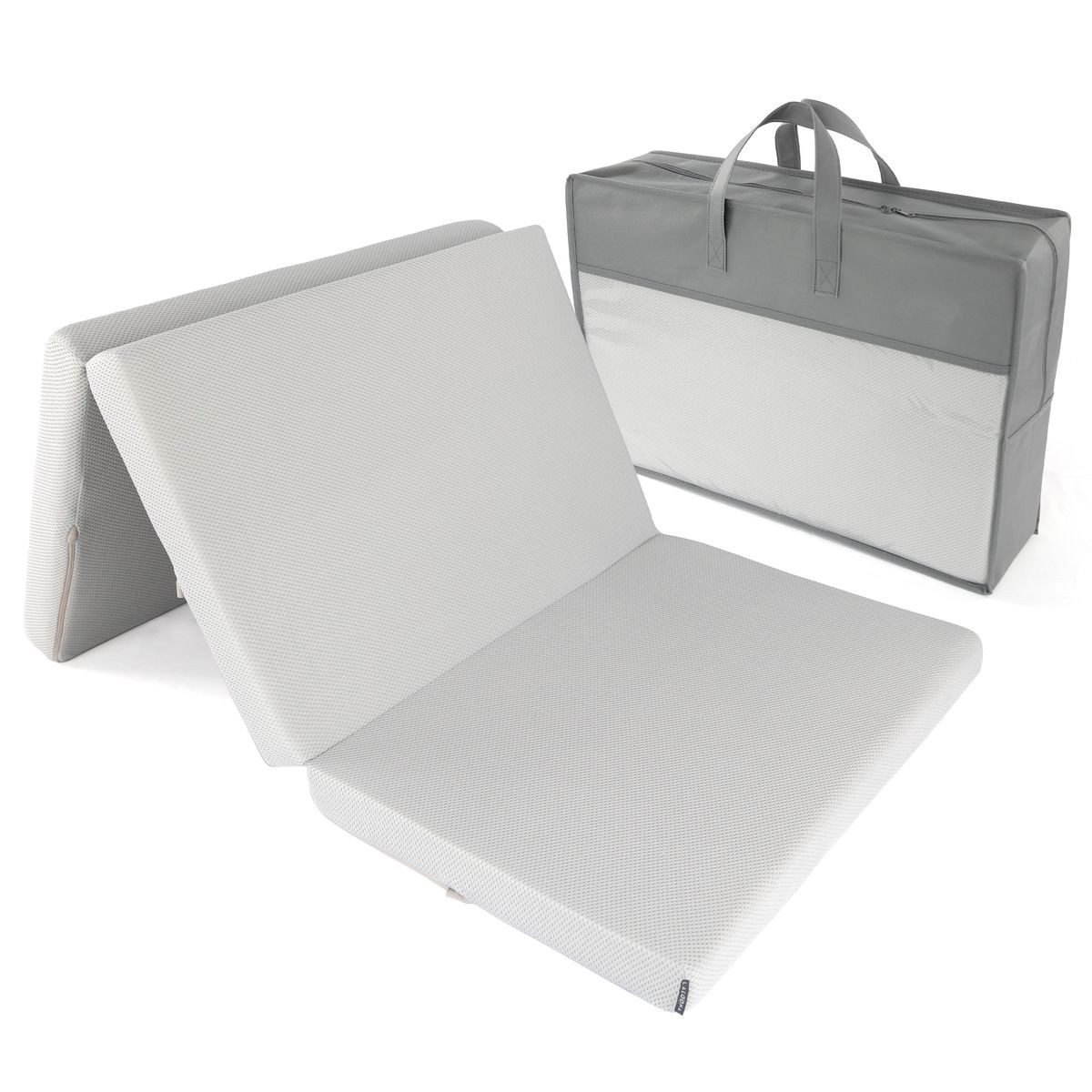 Reisebett-Matratzen Grau, LaLoona, 5 cm hoch, Reisebettmatratze 60x120 cm Matratze für Baby Reisebett atmungsaktiv