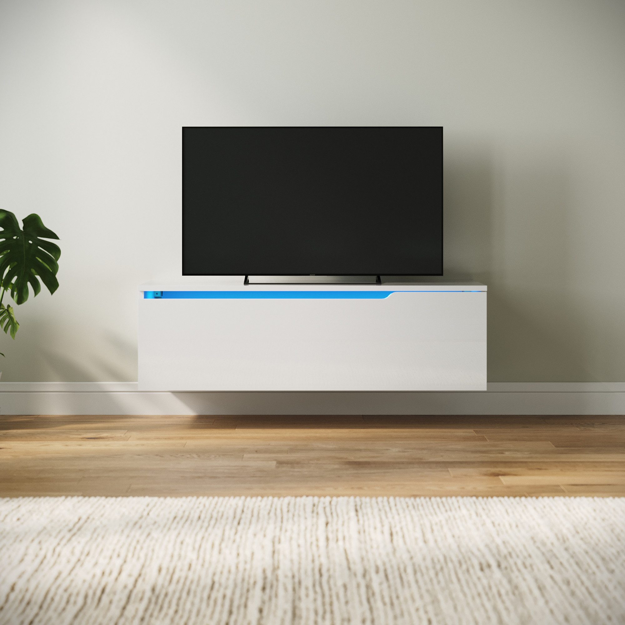 SONNI TV-Schrank TV Lowboard Breite 100cm fernseher schrank für wohnzimmer TV-Kommode