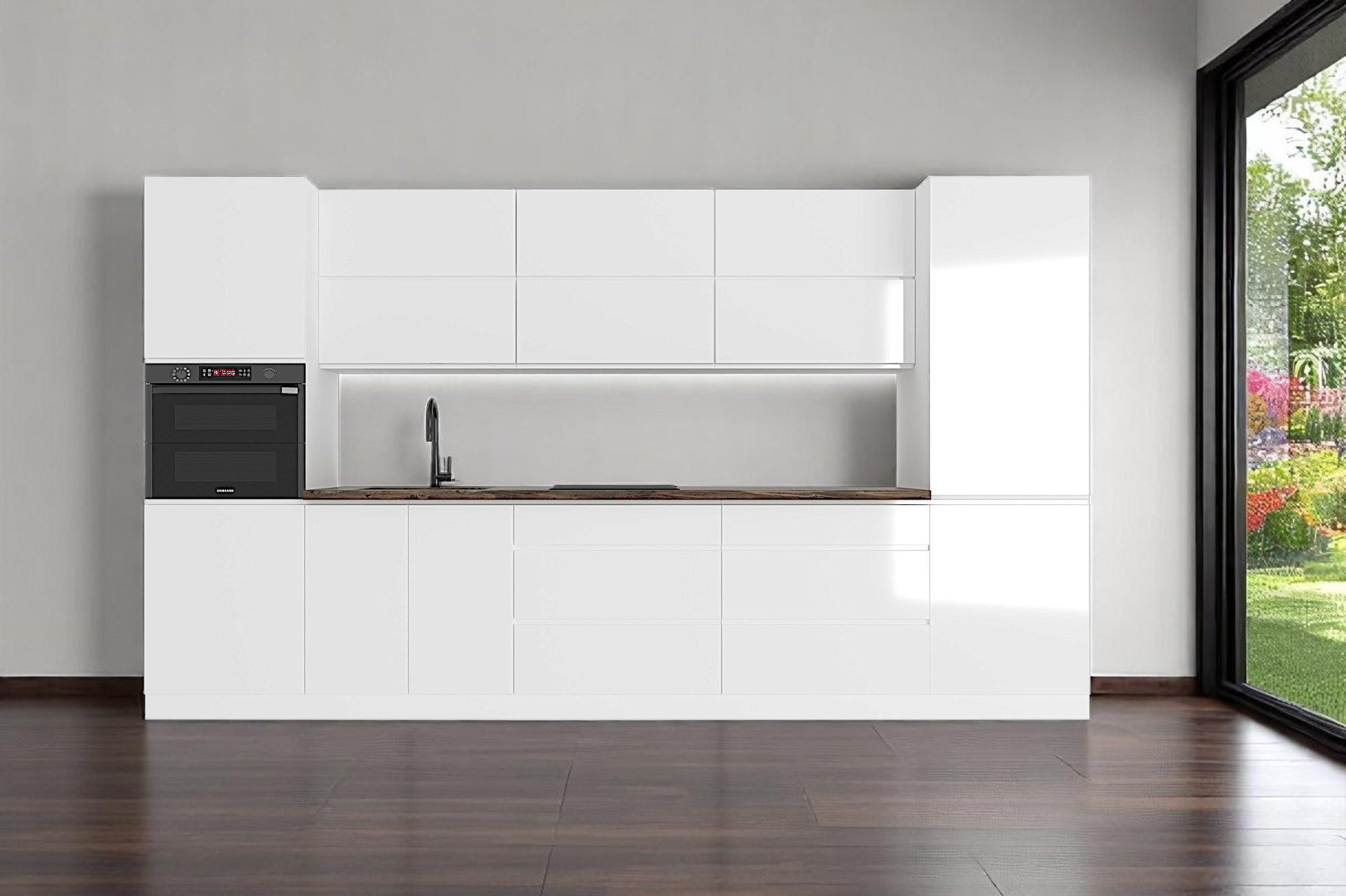 ROYAL24_MARKT Küchenzeile K47-G360 - Aspen - Drückt einen dynamischen Leben günstig online kaufen