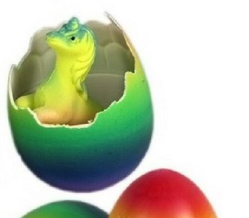 JOKA international Spiel, 2x Magisches Einhorn aus dem Ei Regenbogenfarbe, ca. 9,6x4,2x2,5 cm
