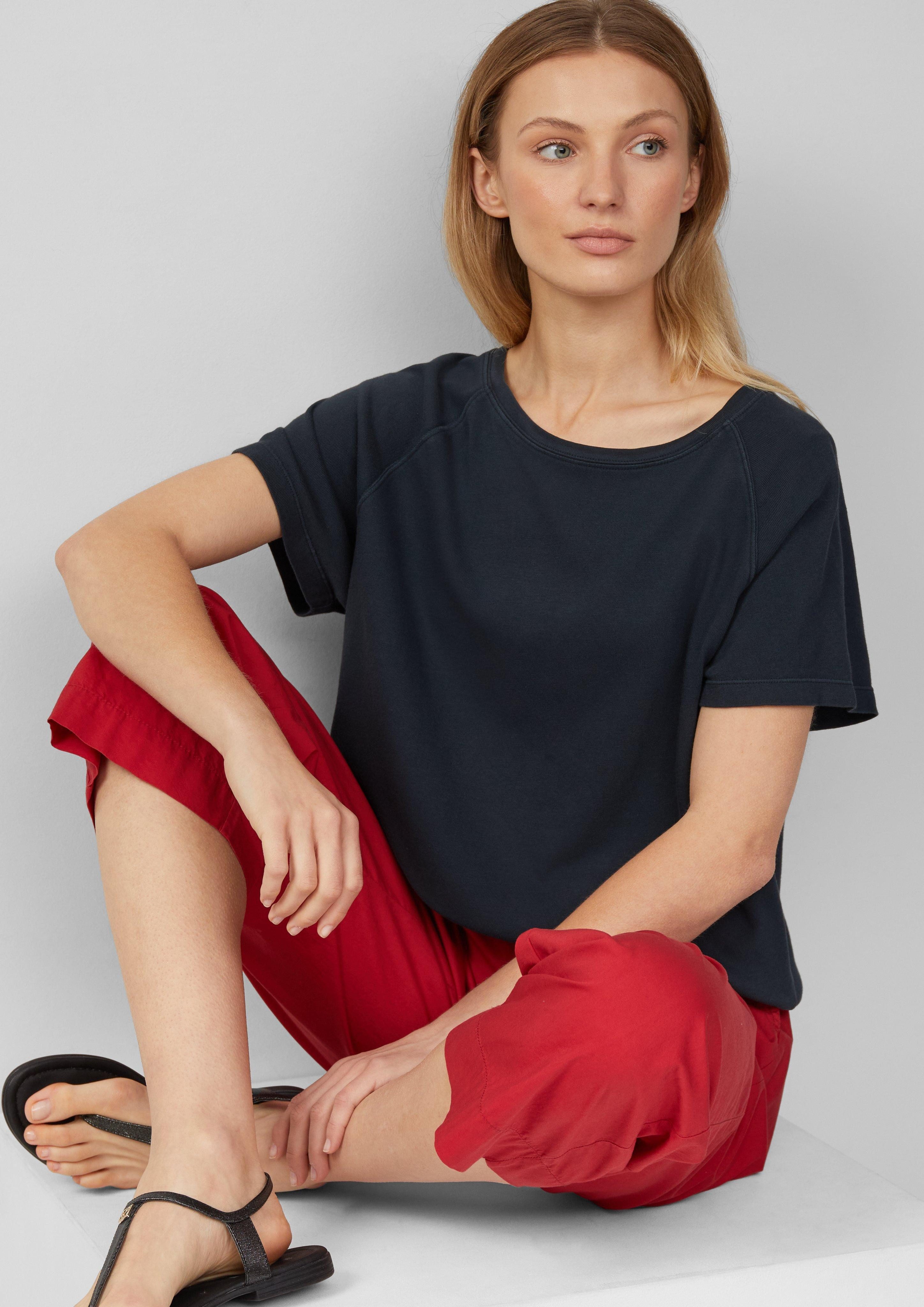 s.Oliver Kurzarmshirt Baumwoll-T-Shirt im Relaxed Fit günstig online kaufen