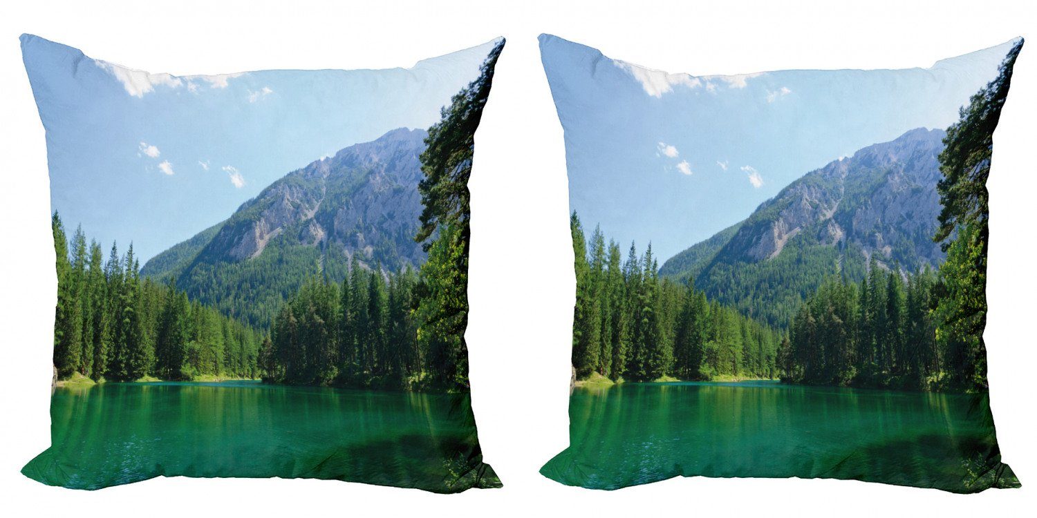 Lake Natur Stück), Doppelseitiger Kissenbezüge Forest Digitaldruck, Accent in Modern Abakuhaus (2 Valley