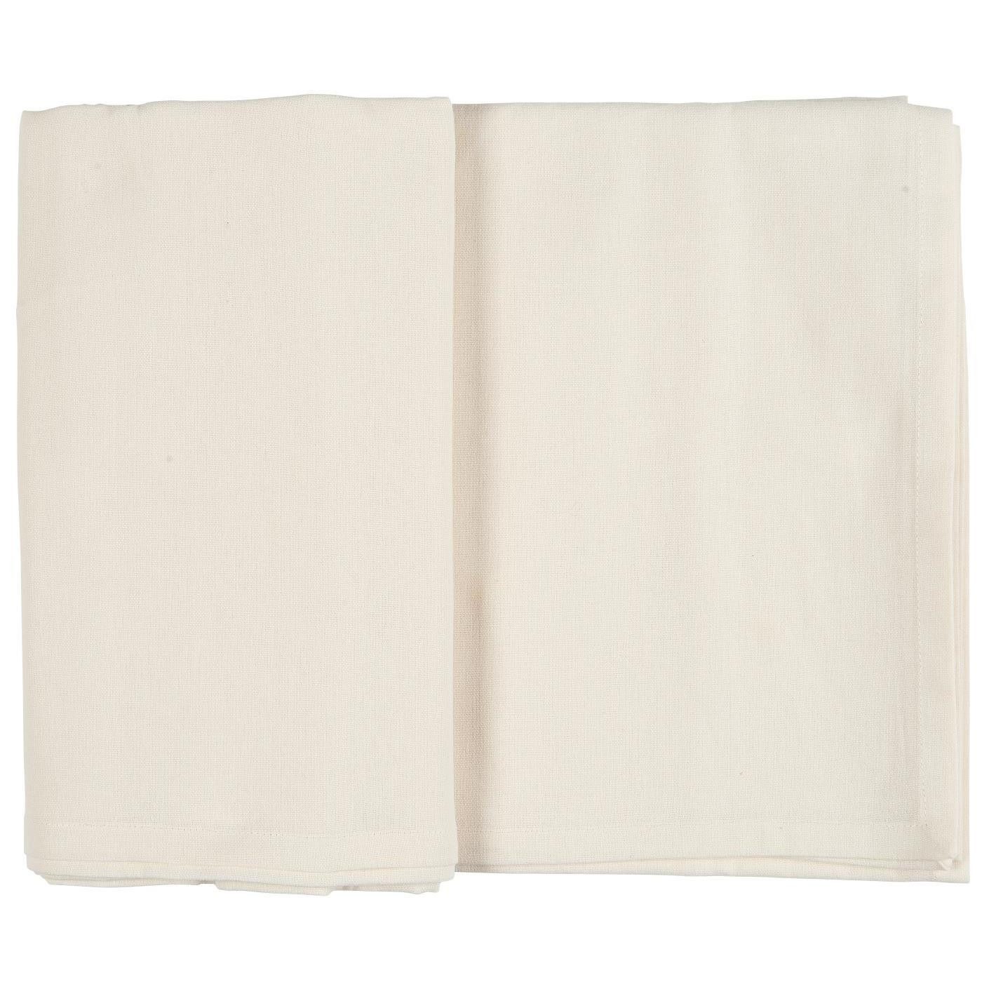 Ib Laursen Tischdecke Tischdecke LEINEN butter cream, 250x150cm