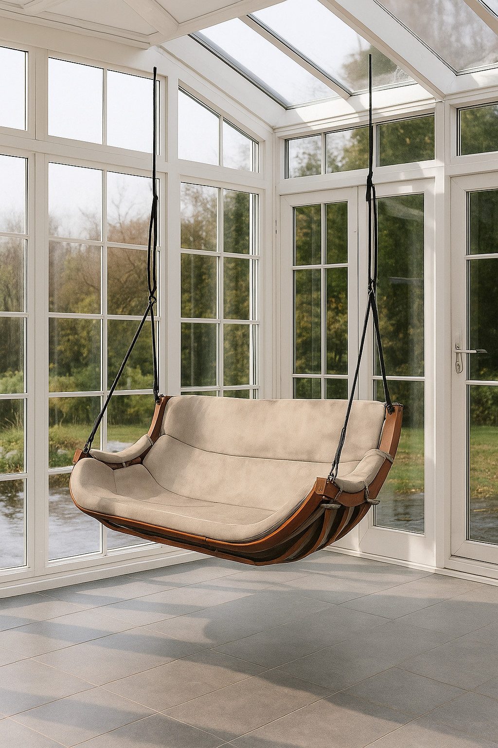 bv-vertrieb Schaukelsessel Doppel-Schaukelsessel Hängesessel Hängeschaukel in- und outdoor