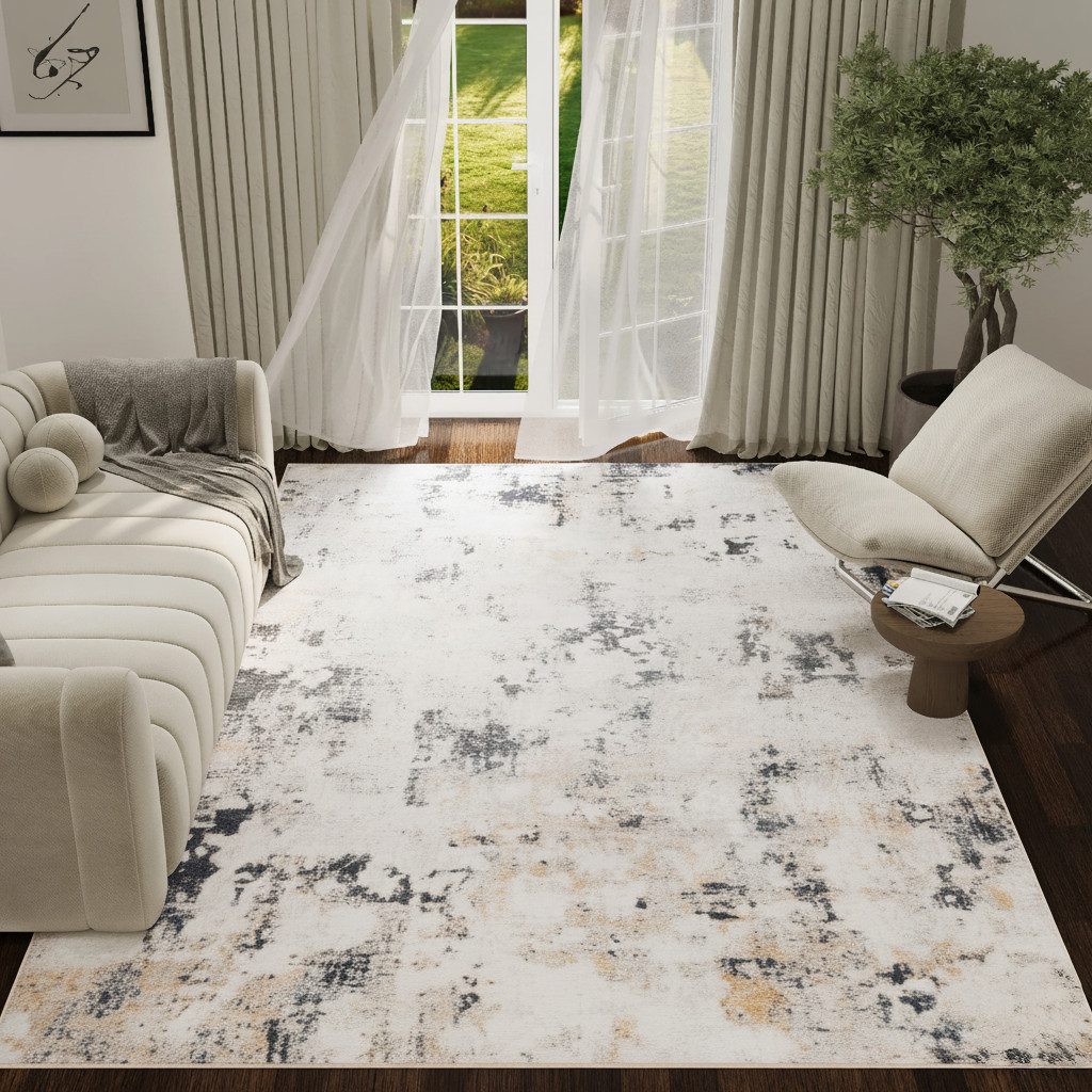 Tapiso Designteppich ASH, rechteckig, Höhe: 8 mm, Rutschfest, pflegeleicht, günstig online kaufen