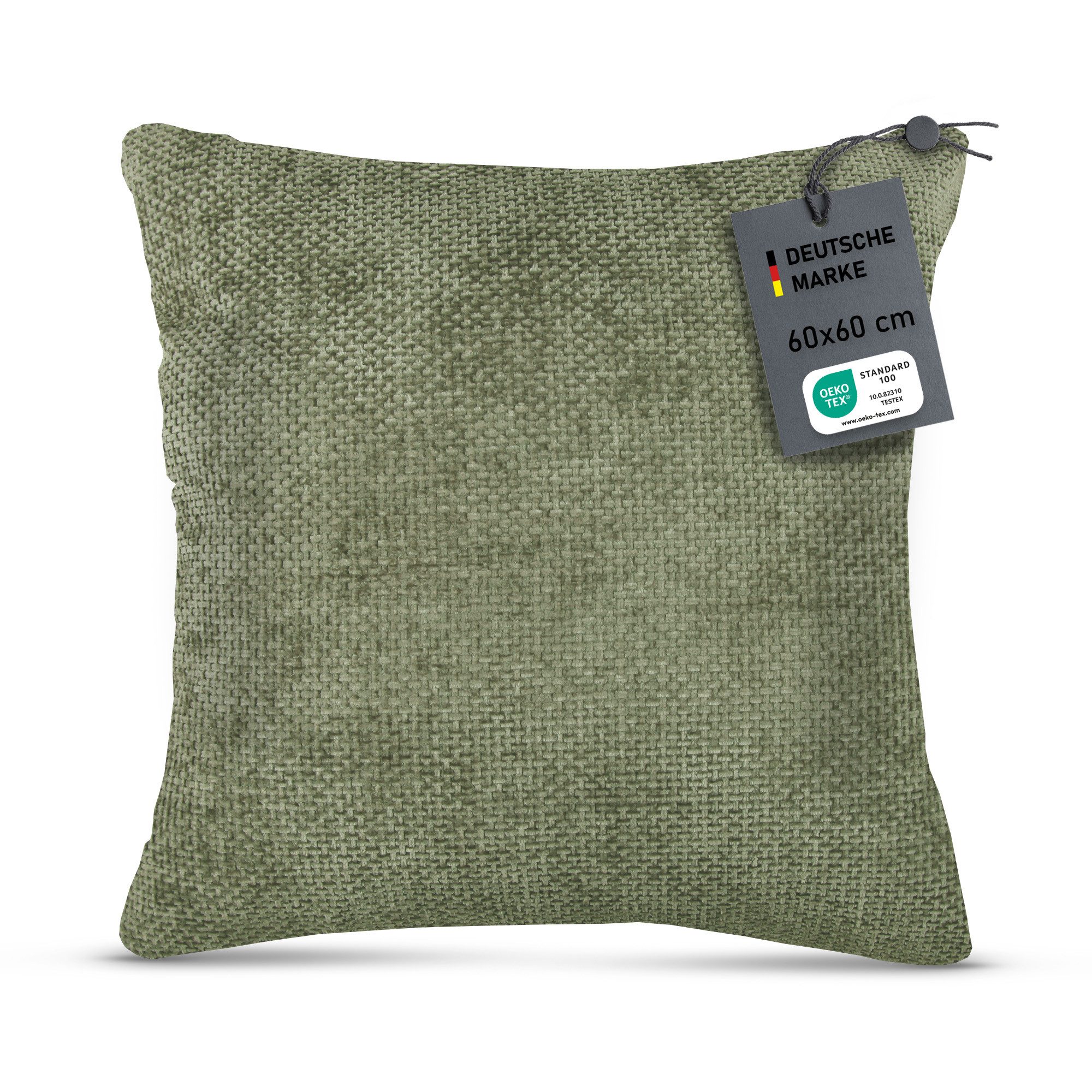 Bestlivings Kissenhüllen Chenille Cross, 60x60cm, verdeckter Reißverschluss günstig online kaufen