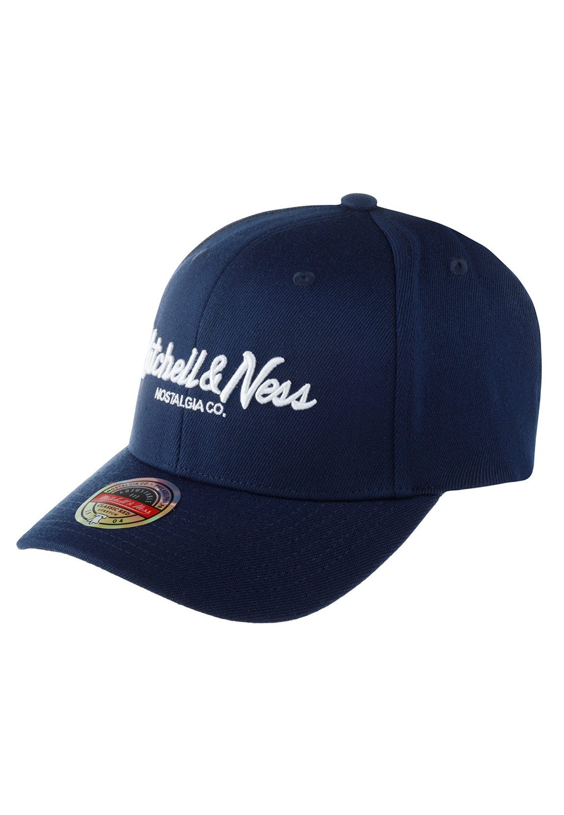 Mitchell & Ness Snapback Cap Mitchell & Ness Logo Classic Red Snapback Cap BRANDED PINSCRIPT Navy
