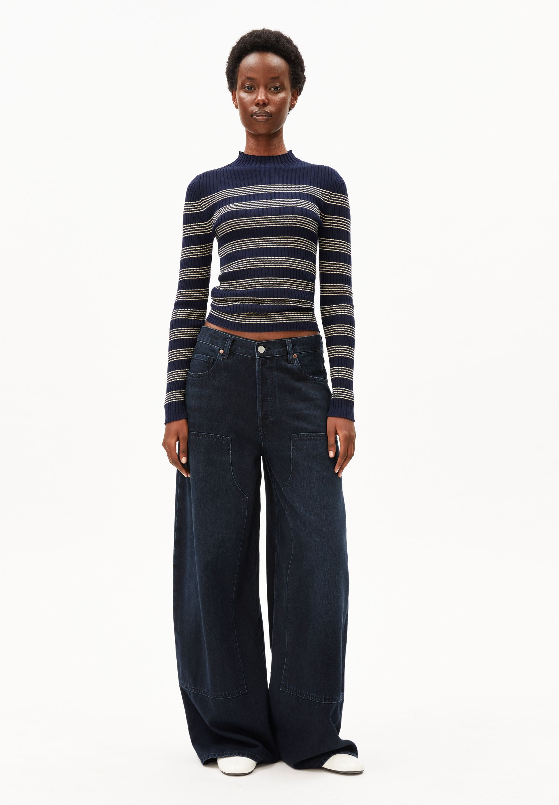 Armedangels Strickpullover ALAANIA STRIPED Fitted
