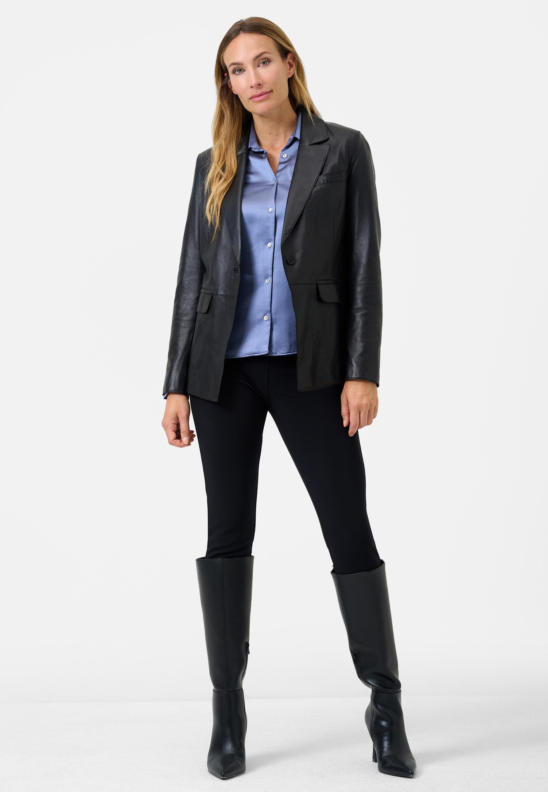RICANO Lederblazer Teresa Lederblazer mit Pattentaschen günstig online kaufen