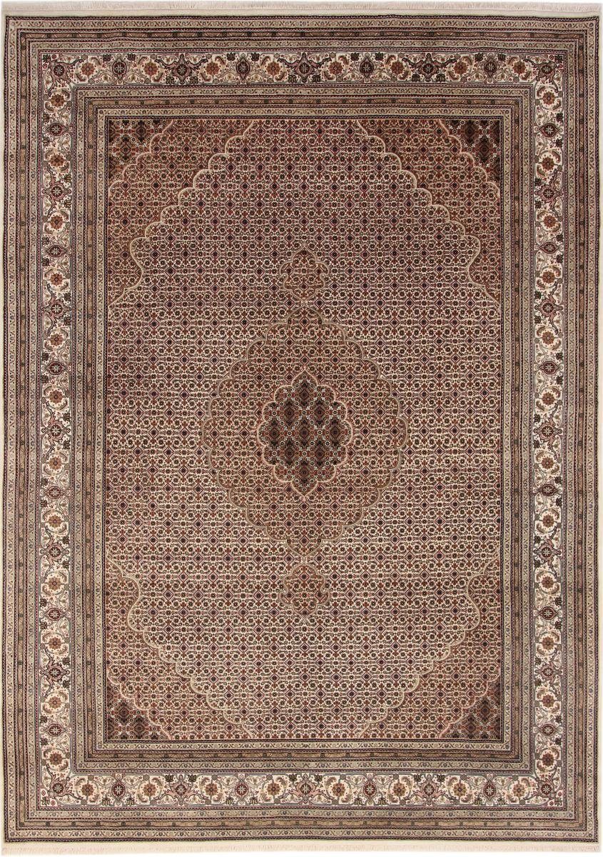 Orientteppich Indo Täbriz 252x348 Handgeknüpfter Orientteppich, Nain Trading, rechteckig, Höhe: 12 mm