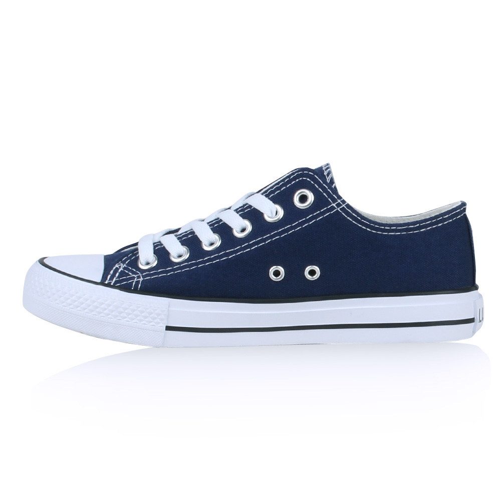 VAN HILL 94237 Sneaker Damen Sneaker Low Canvas Freizeitschuhe Schnürer Basic Sportschuhe