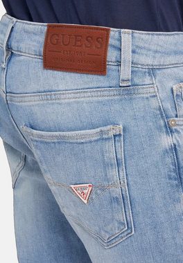 Guess 5-Pocket-Jeans Jeans Skinny-Fit-Jeans Miami mit Label-Patch im (1-tlg)