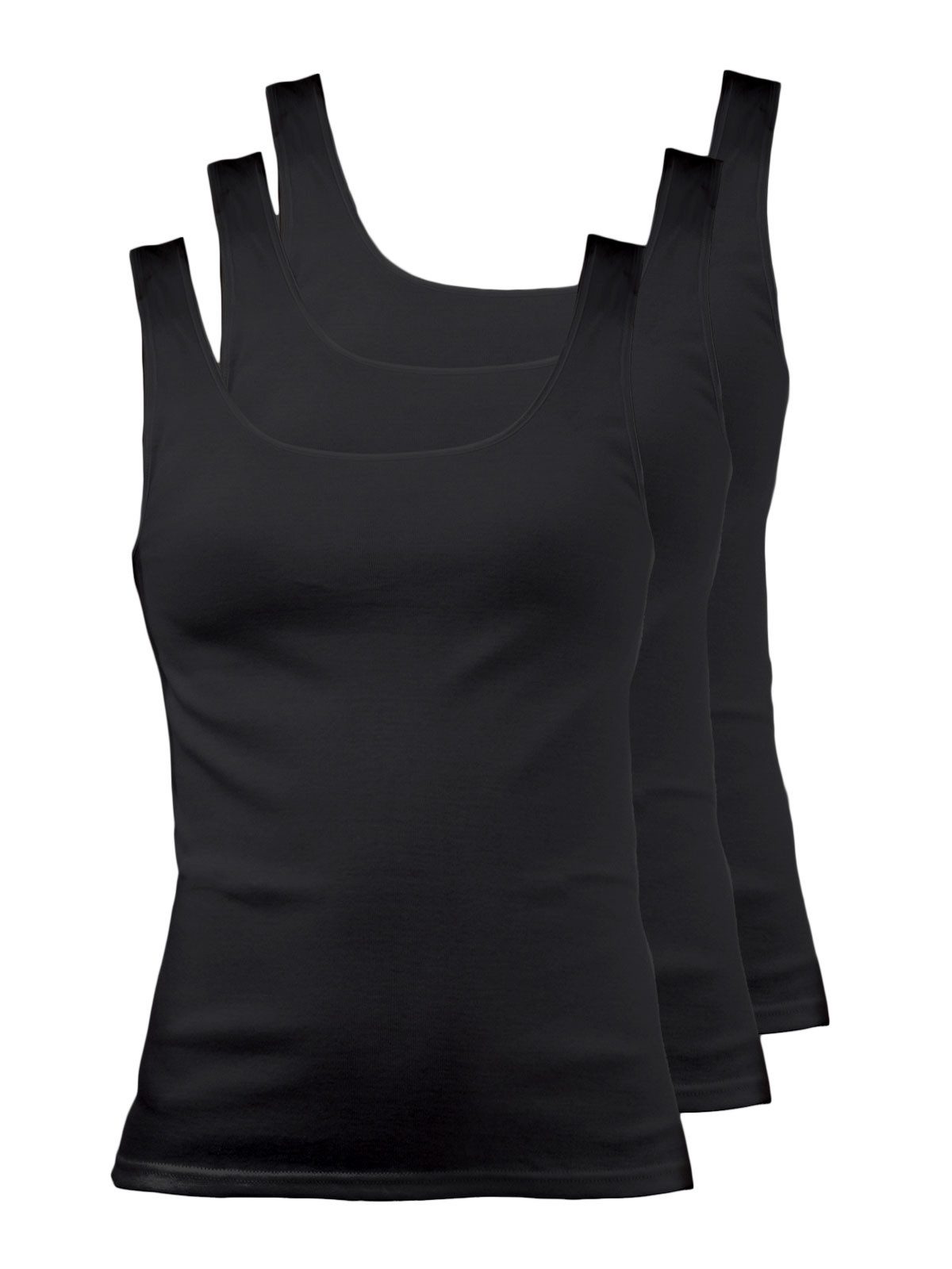 Schöller Achseltop 3er Pack Damen Achselhemd Baumwolle (Packung, 3-St) - günstig online kaufen