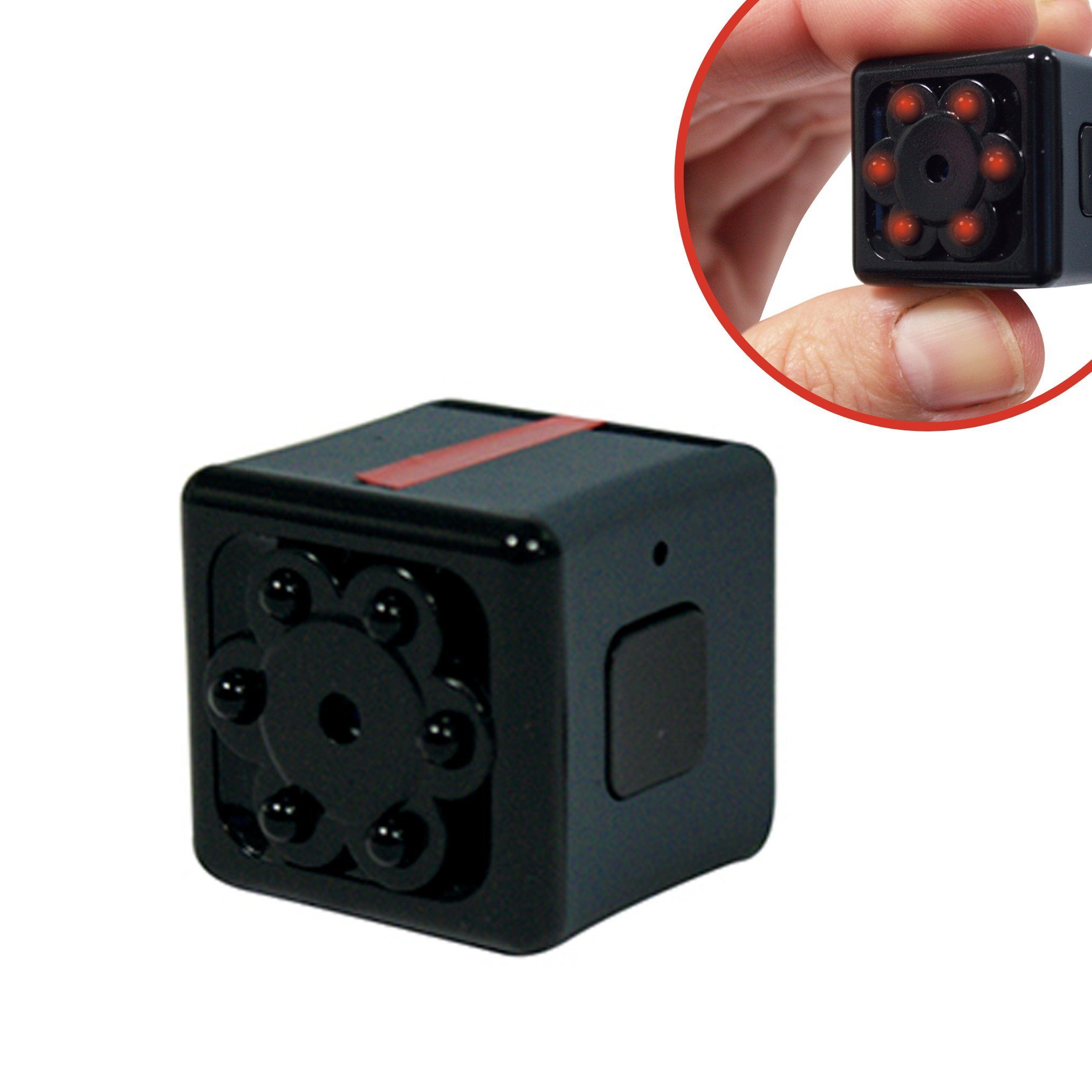 Starlyf Überwachungskamera Security Cam (Außenbereich, Innenbereich, Spar Set 1er oder 2er Pack, 1-tlg., Mini Kamera, Sport Cam, Body Cam, Mini Cam mit Bewegungsmelder, Nachtsicht)