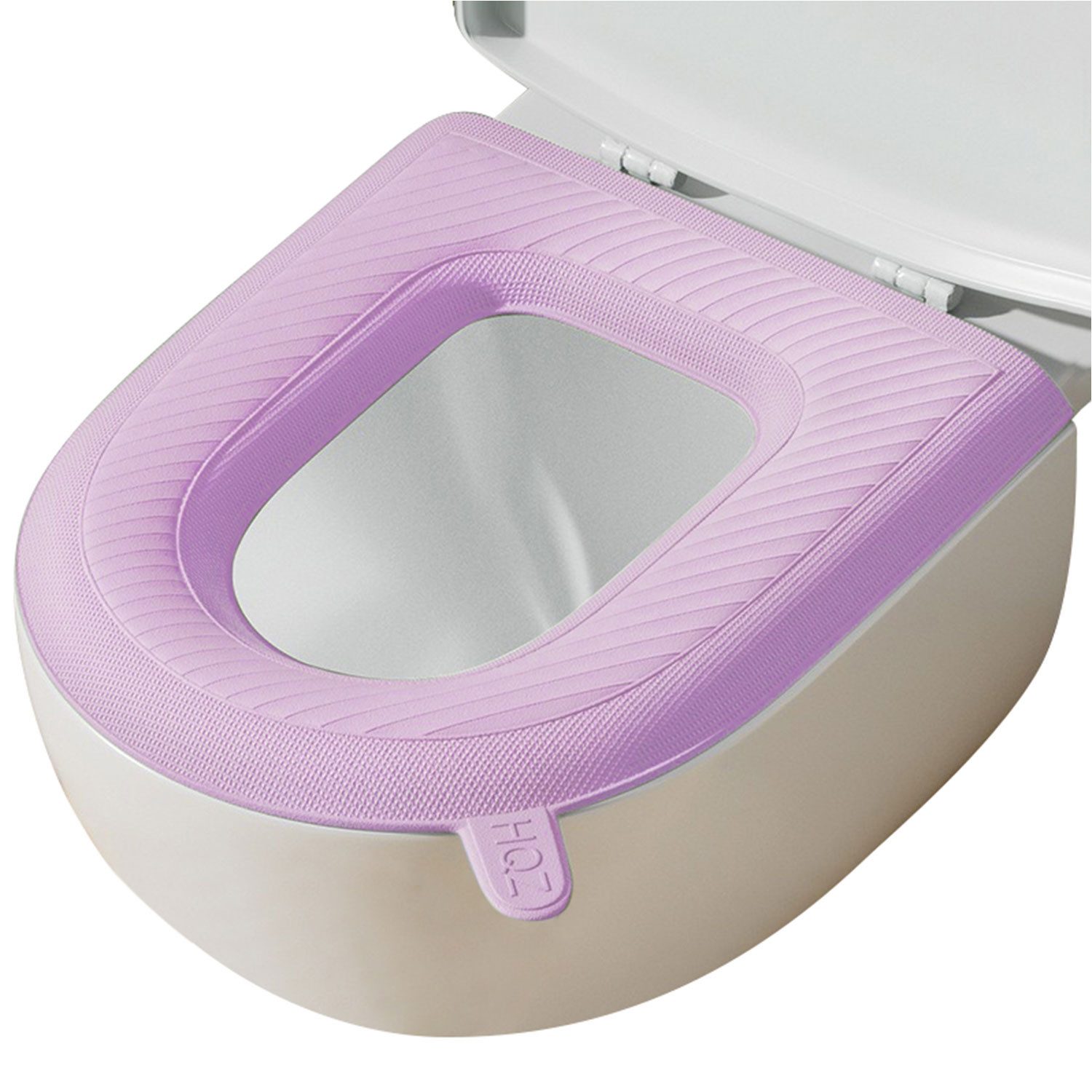 Refttenw Soft-Toilettensitzerhöhung WC-Deckelbezug Wasserdicht Toilettensit günstig online kaufen