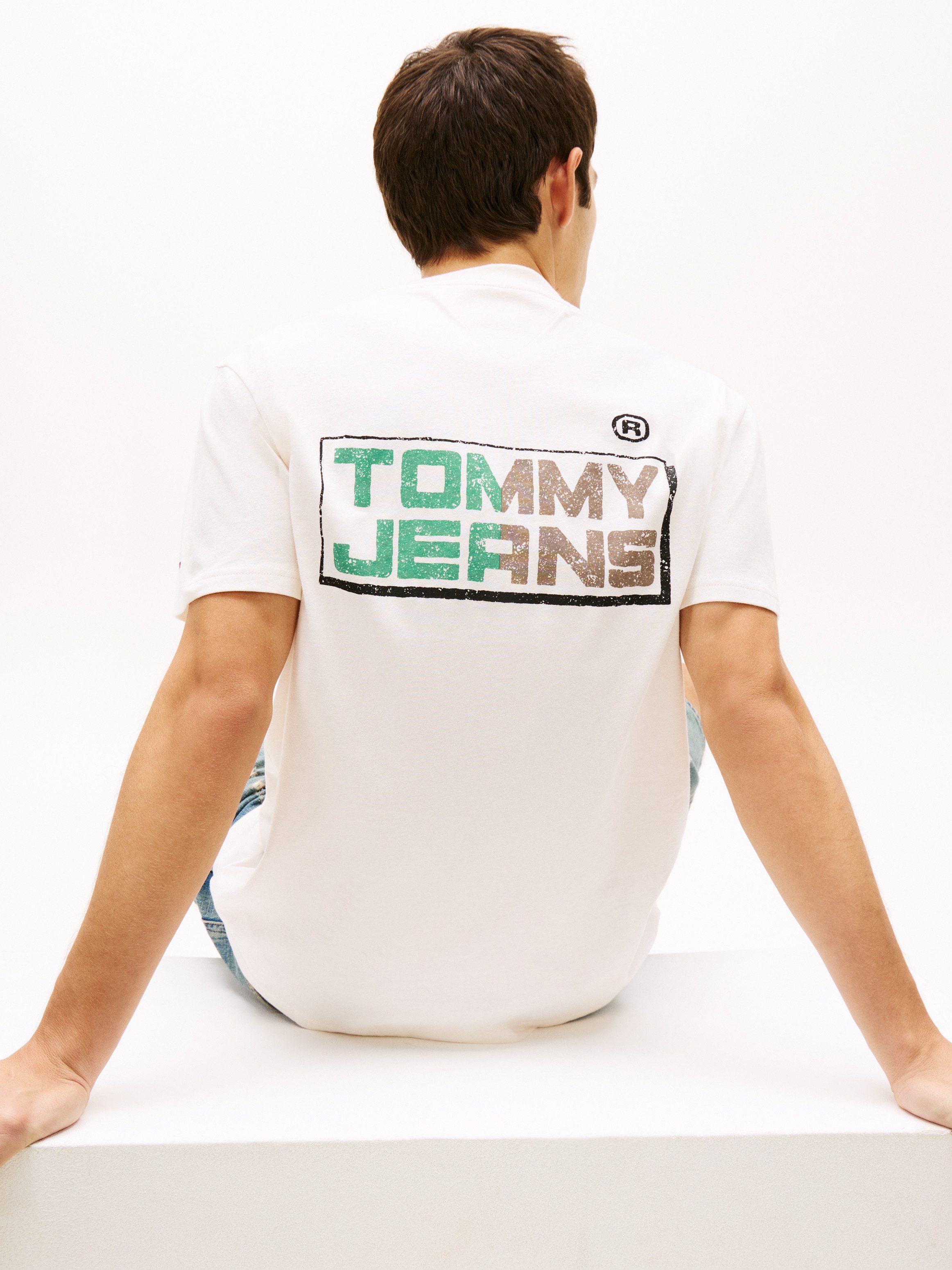 Tommy Jeans T-Shirt TJM REGULAR GYM BLOCK mit Rundhalsausschnitt