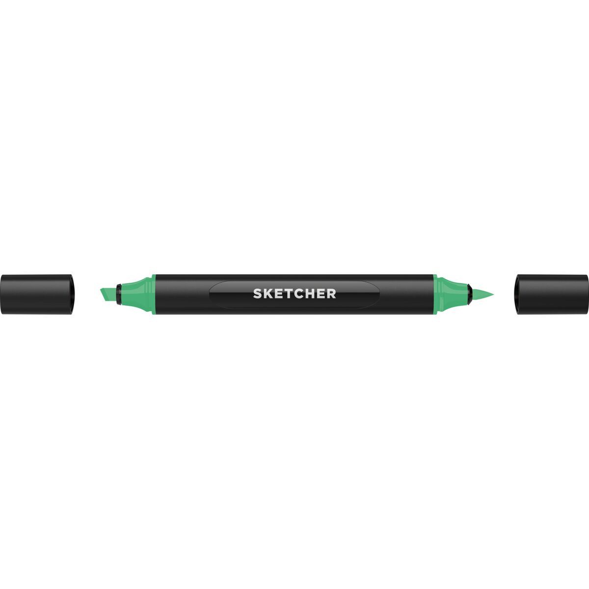 Filzstift Twinmarker Sketcher brush+chisel G 355 saftgrün