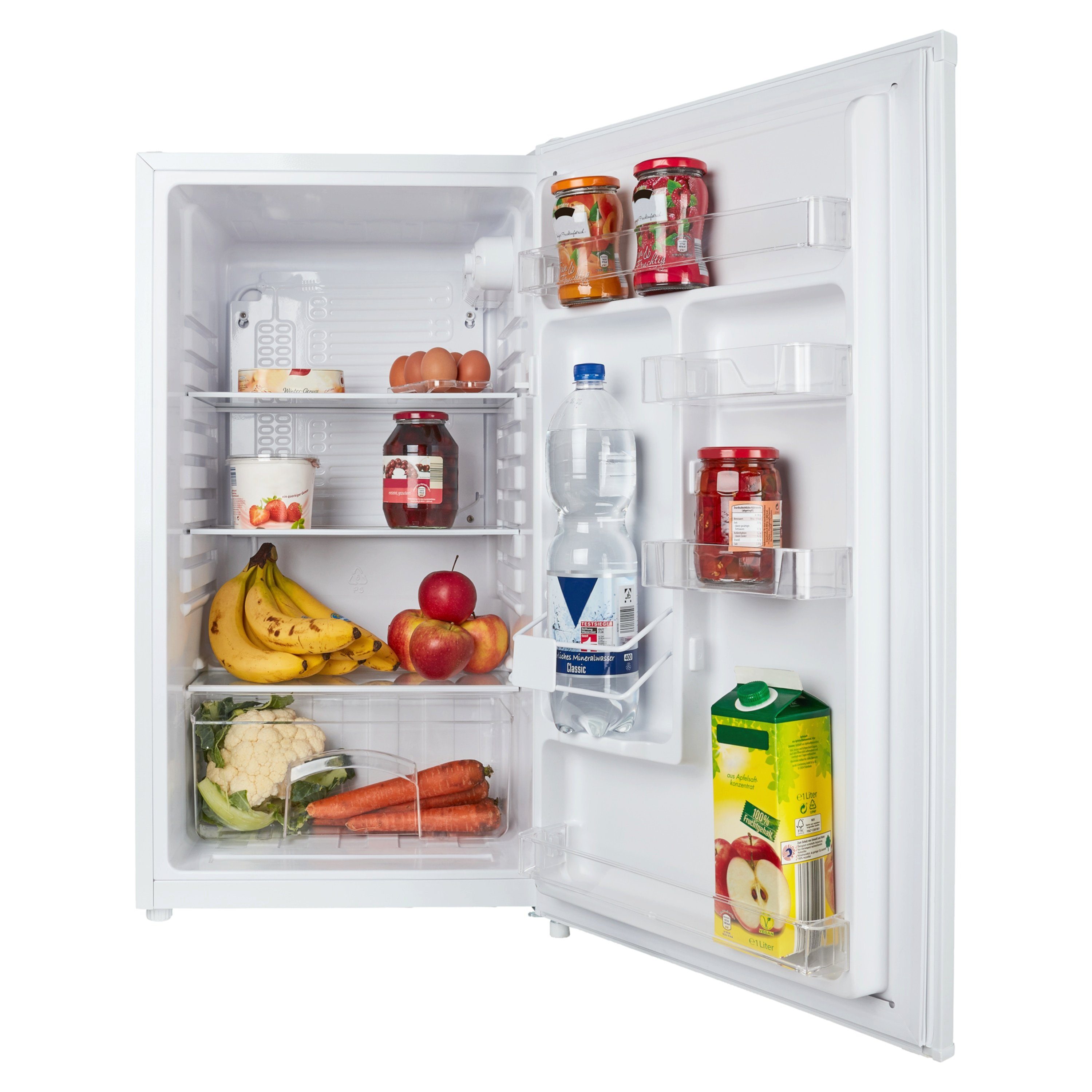 Kühlschrank 85kWh N/ST/T weiß, 88L cm MD37192 in freistehend cm E EEK 48 hoch, 85cm MD37192, Medion® 85 39dB breit,