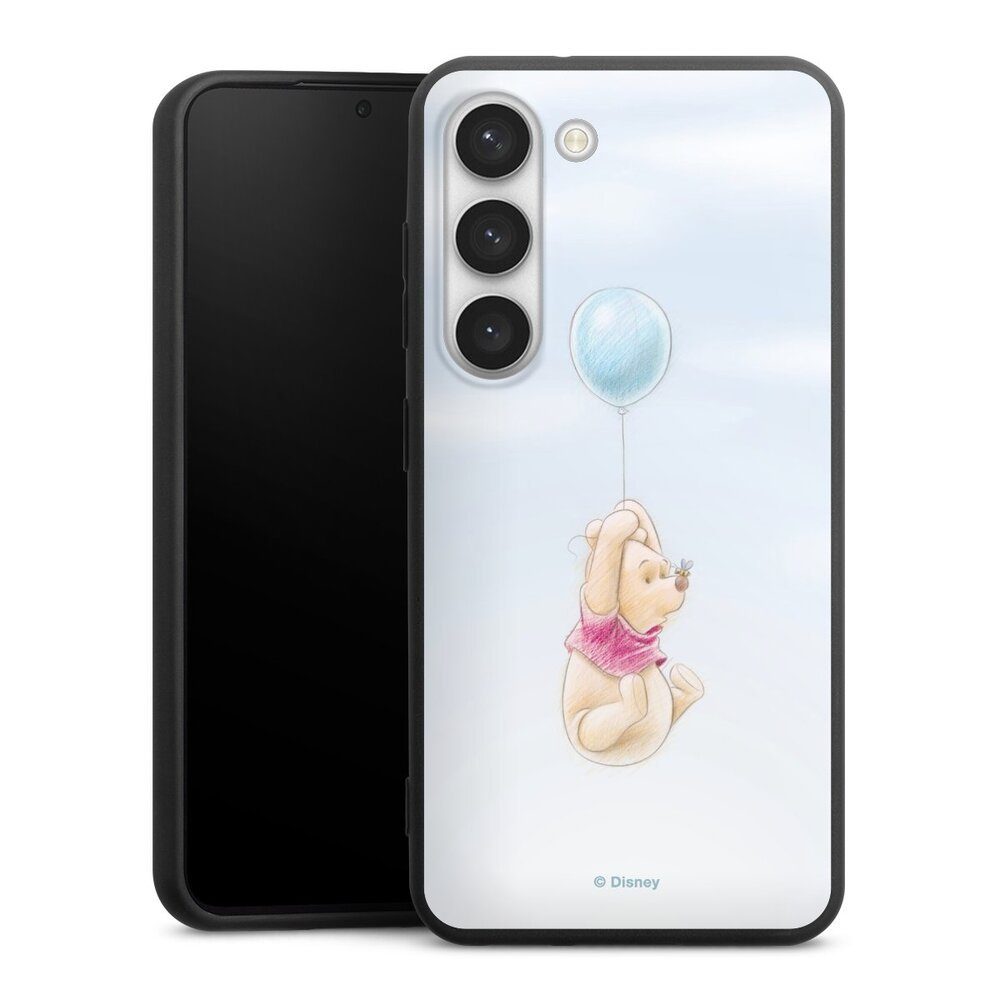 DeinDesign Handyhülle Offizielles Lizenzprodukt Winnie Puuh Disney Winnie Puuh Balloon, Samsung Galaxy S23 Silikon Hülle Premium Case Handy Schutzhülle