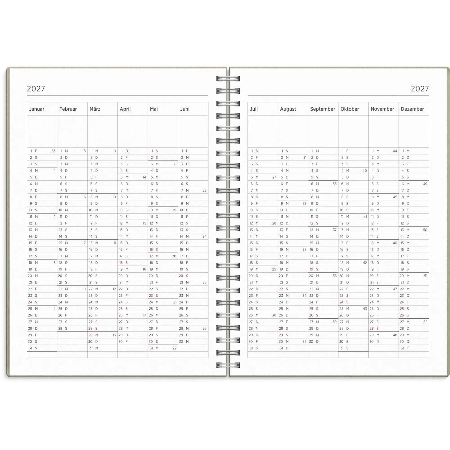 Jahresplaner Kalender 26/27 Senator A5 Story Blatt