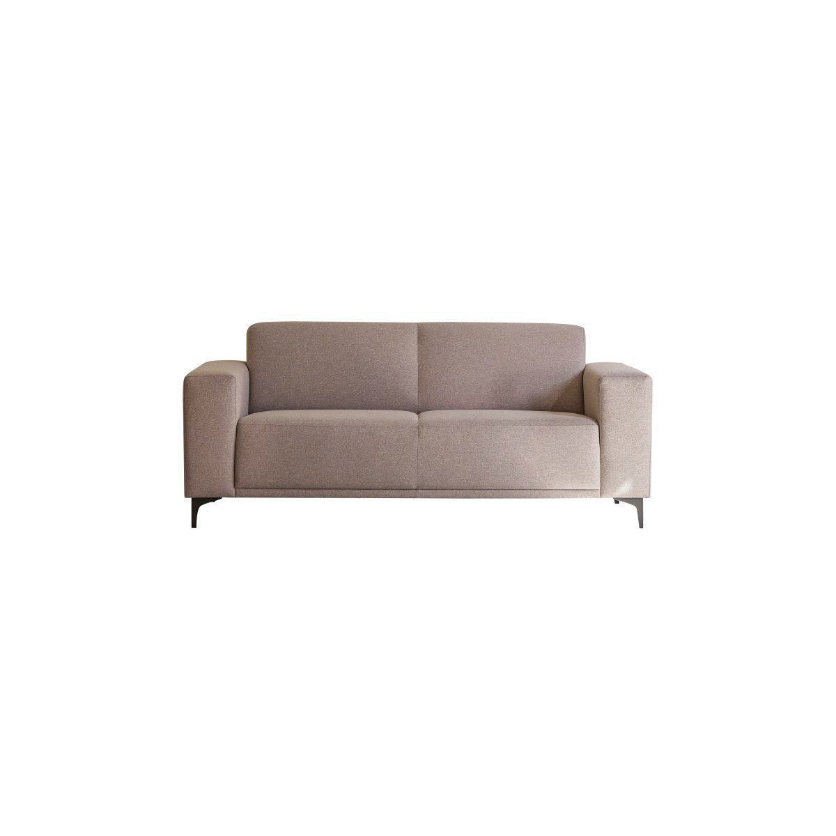 Tikamoon Sofa 2,5-Sitzer-Sofa Lars mit taupegrauem Stoffbezug