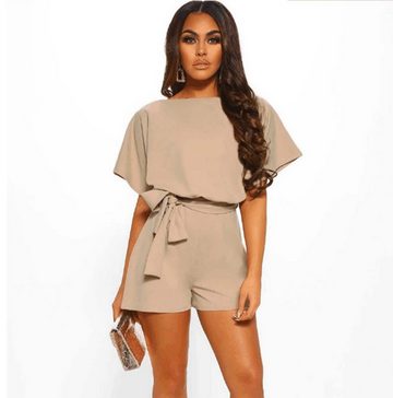 FIDDY Jumpsuit Damen Elegant Sommer Ärmellos Overall mit Rüschen Frauen Oberteile