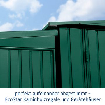 Hörmann Ecostar Kaminholzregal aus Metall (181 x 103 x 198 cm (T x B x H), feuerverzinktes Stahlblech