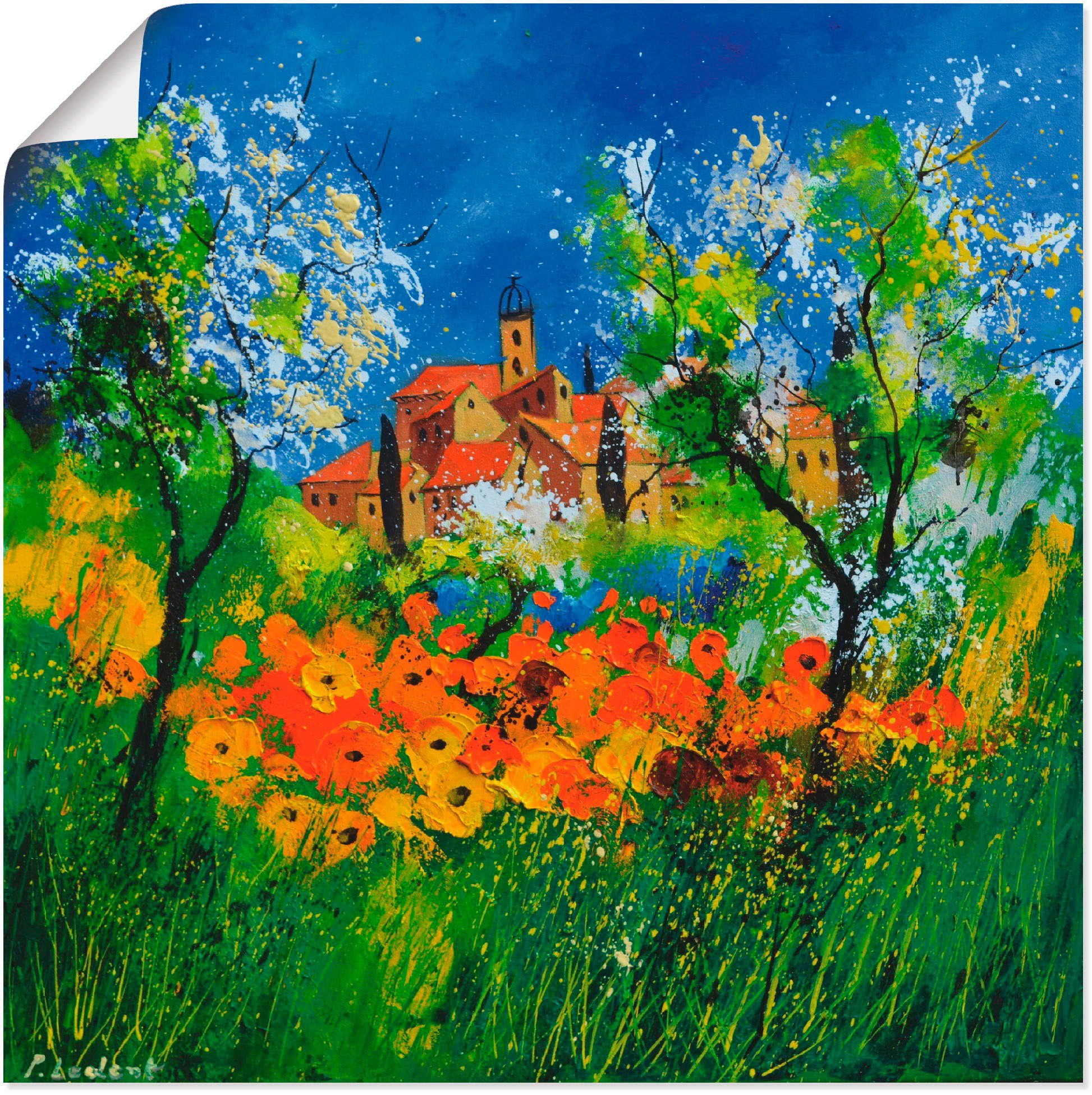 Leinwandbild, Größen Provence, Wandaufkleber St), in als Garten Alubild, versch. (1 Artland oder Poster Wandbild