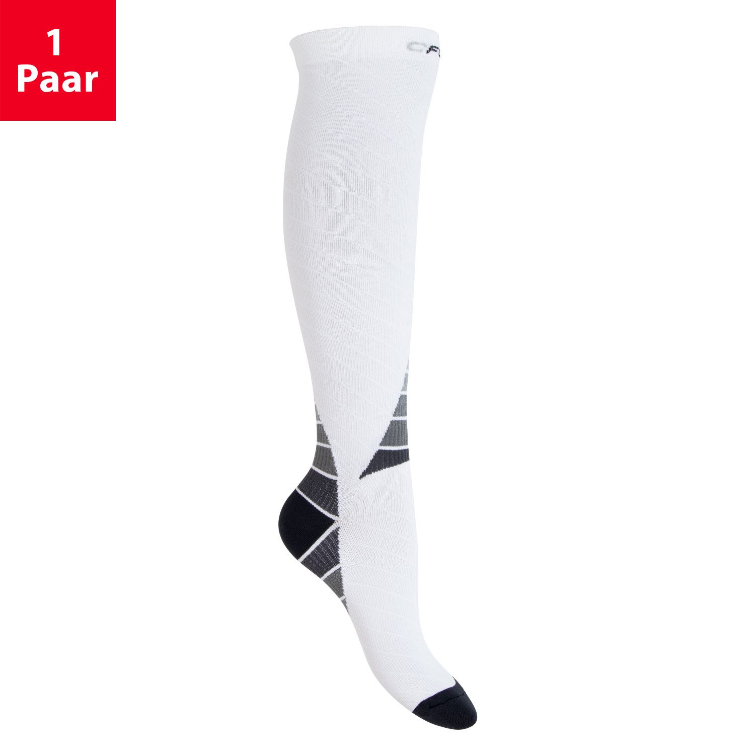 CFLEX Kompressionsstrümpfe Sport Strümpfe Damen/Herren (1/2 Paar) Kompressions Kniestrümpfe