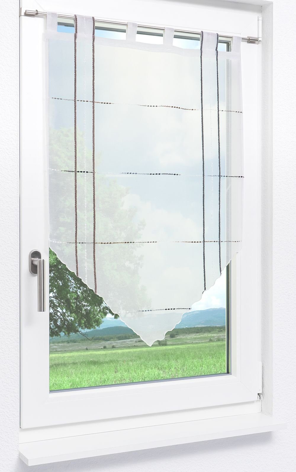 LYSEL® Scheibengardine Tilly, (1 St), transparent, günstig online kaufen