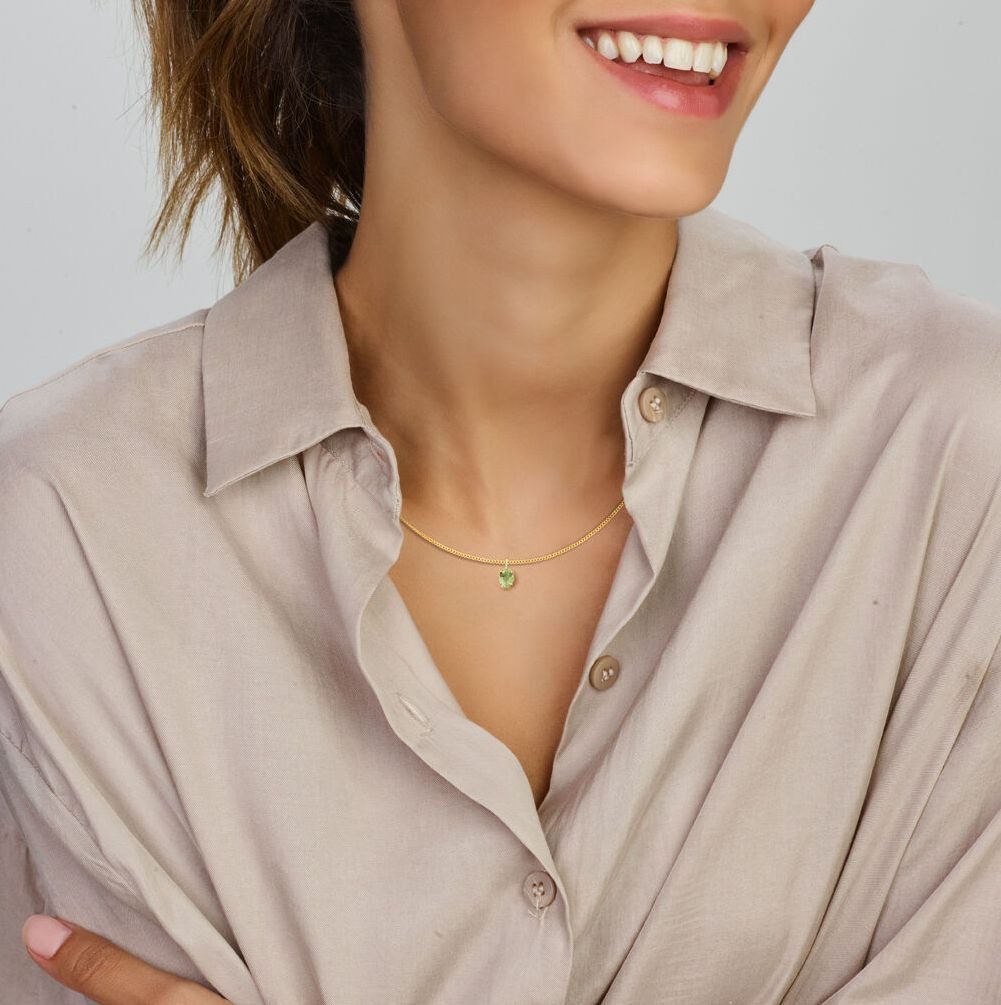 NICEANDnoble Kettenanhänger 585er Gelbgold Kettenanhänger mit ovalem Perido günstig online kaufen