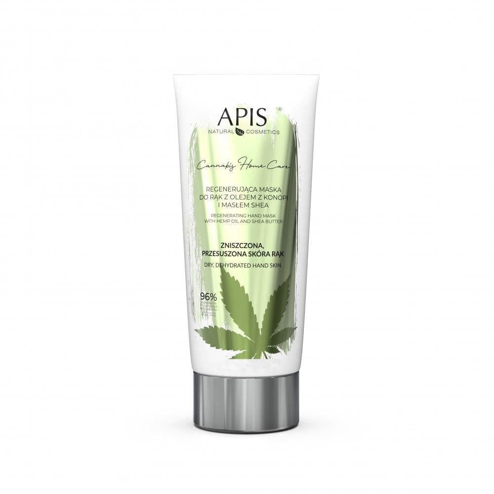 Apis Natural Cosmetics Körpergel APIS CANNABIS HOME CARE Regenerierende Handmaske mit Hanföl, 200 ml