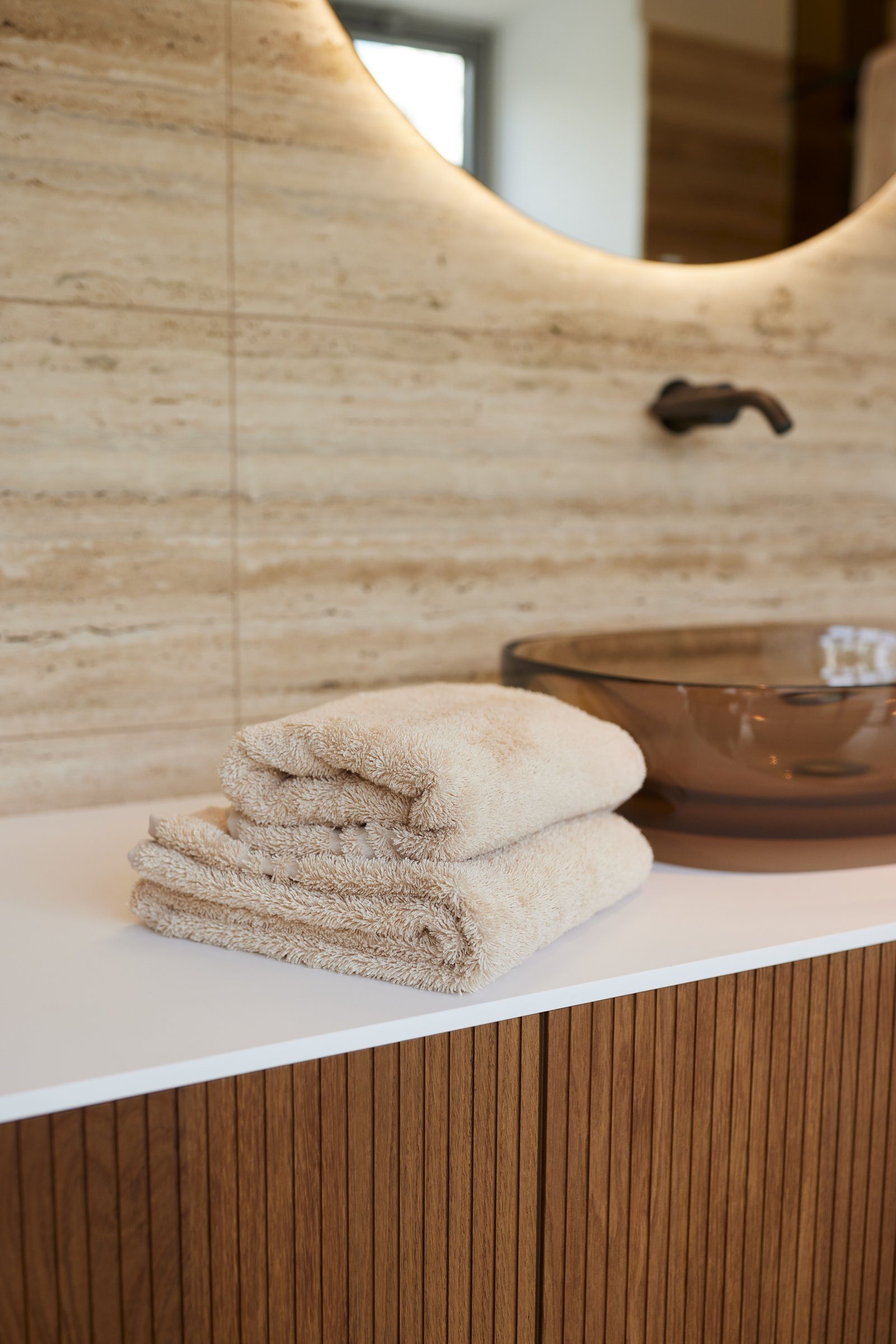 feinste Interior Caramel-Beige türkische 100% Le Superweich, g/m² 550 Set Handtuch Comfortable (4-tlg), Baumwolle