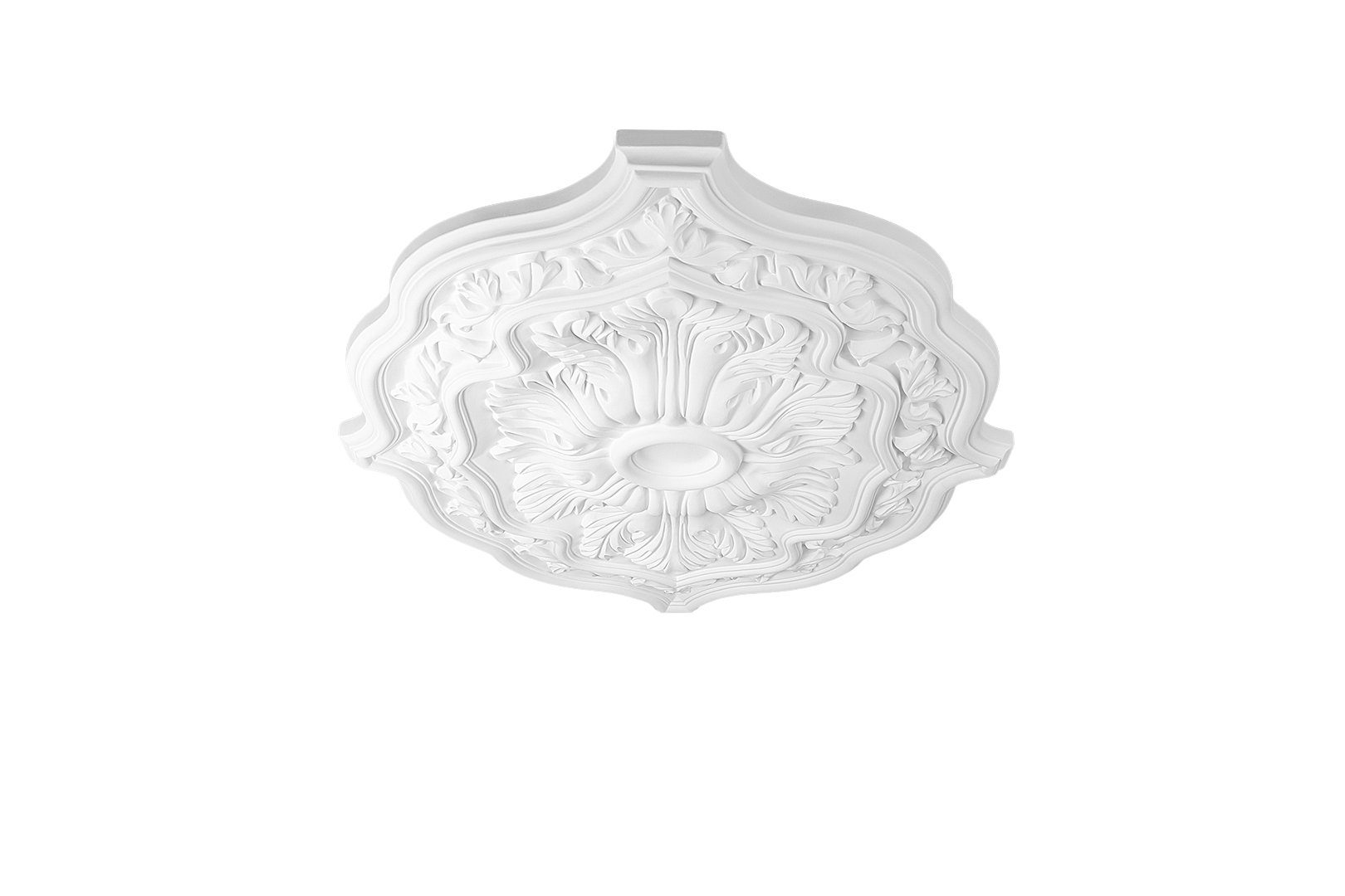 Hexim Perfect Wanddekoobjekt B2016 (Stuckrosette aus PU hartschaum, weiß, Z günstig online kaufen