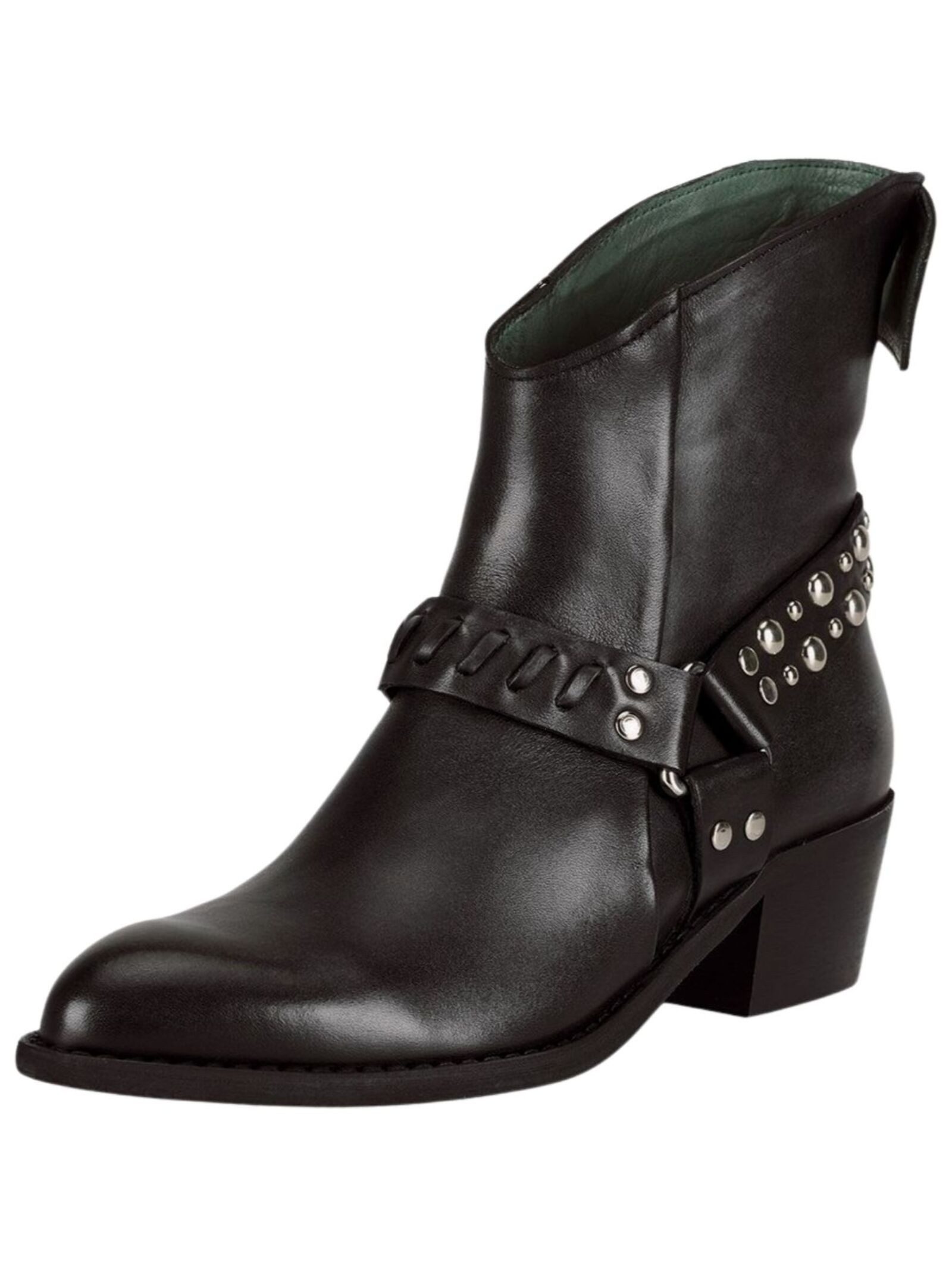 Stiefelette Leder . Cowboy Stiefelette