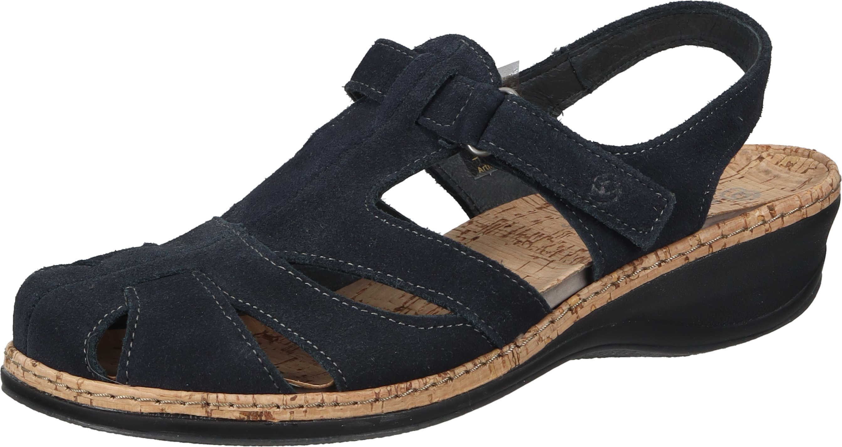 Suave Slings Riemchenballerina aus Veloursleder