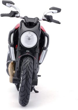 Maisto® Modellmotorrad Ducati Diavel Carbon (schwarz-rot, Maßstab 1:12), Maßstab 1:12, detailliertes Modell