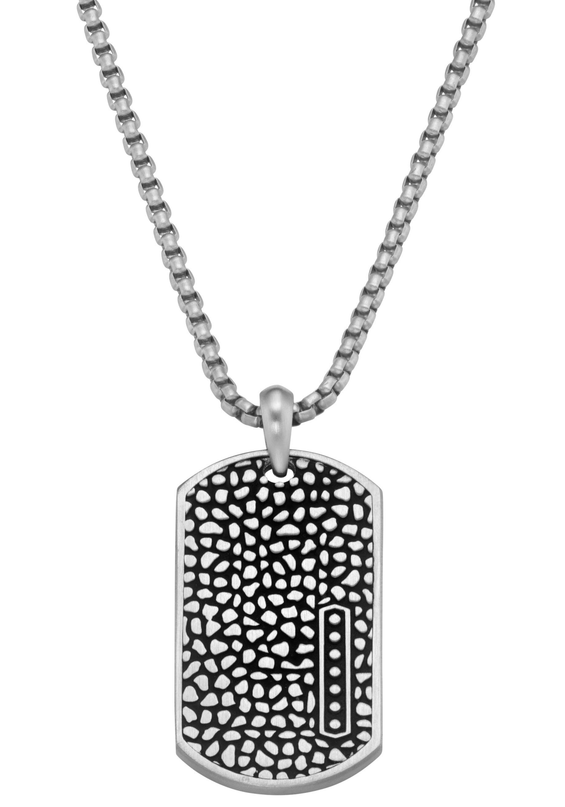 Firetti Kette mit Anhänger Schmuck Geschenk, Halsschmuck Dog Tag Venezianerkette