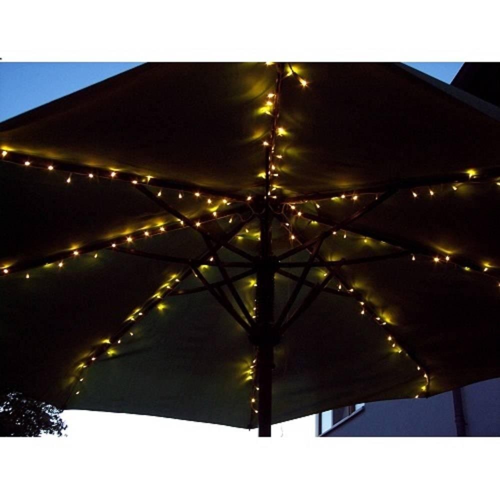 F-H-S International GmbH & Co. KG LED-Lichterkette 23874 LED Sonnenschirm Lichterkette 160er warmweiß