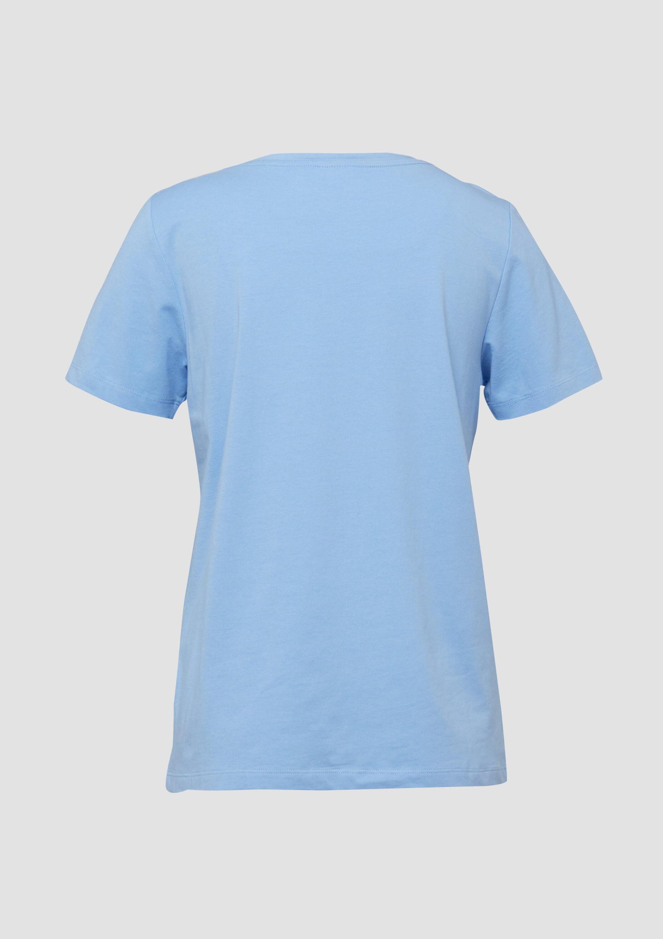 s.Oliver Kurzarmshirt T-Shirt T-Shirt mit V-Ausschnitt günstig online kaufen