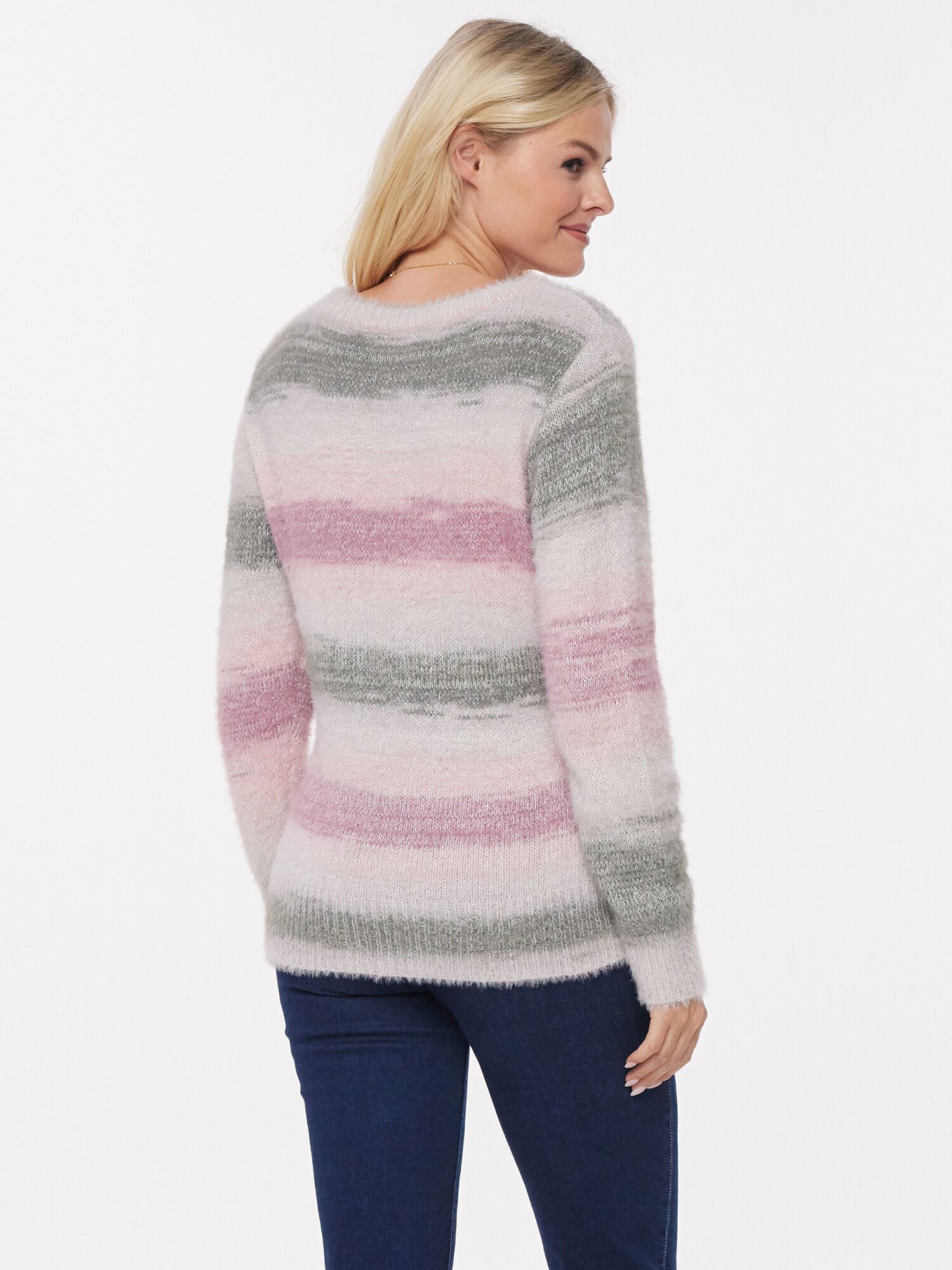 Christian Materne Strickpullover Rundhalspullover koerpernah mit Zopfmuster günstig online kaufen