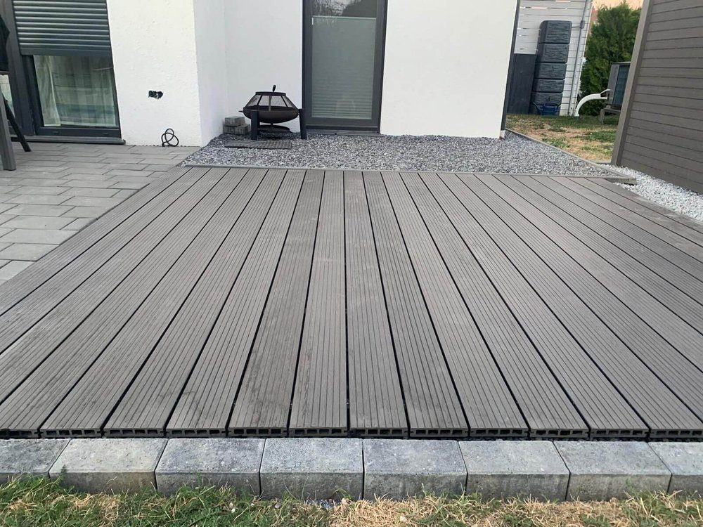 BAUHELD Terrassendielen Bautenschutzmatte, BxL: je 9x6 cm, (Made in  Germany], Als Terrassenpads für Terrassenplatten, Terrassenfliesen, WPC,  Akazie), Holz, Stein, Beton, Terrassenboden, Outdoor, Balkonfliesen, Garten