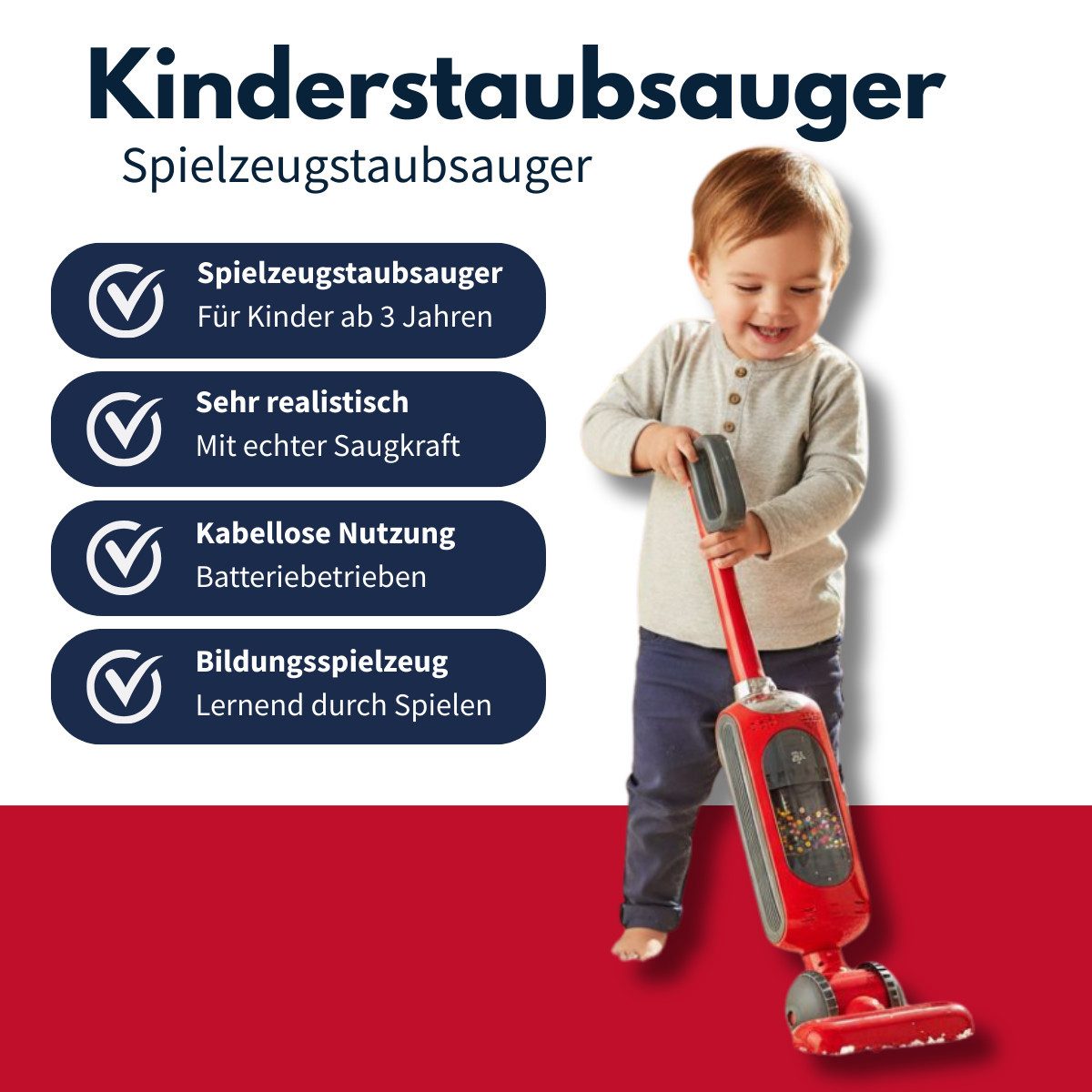 DIRT DEVIL Kinder-Staubsauger Dirt Devil Spielzeug Staubsauger – Kinderstaubsauger