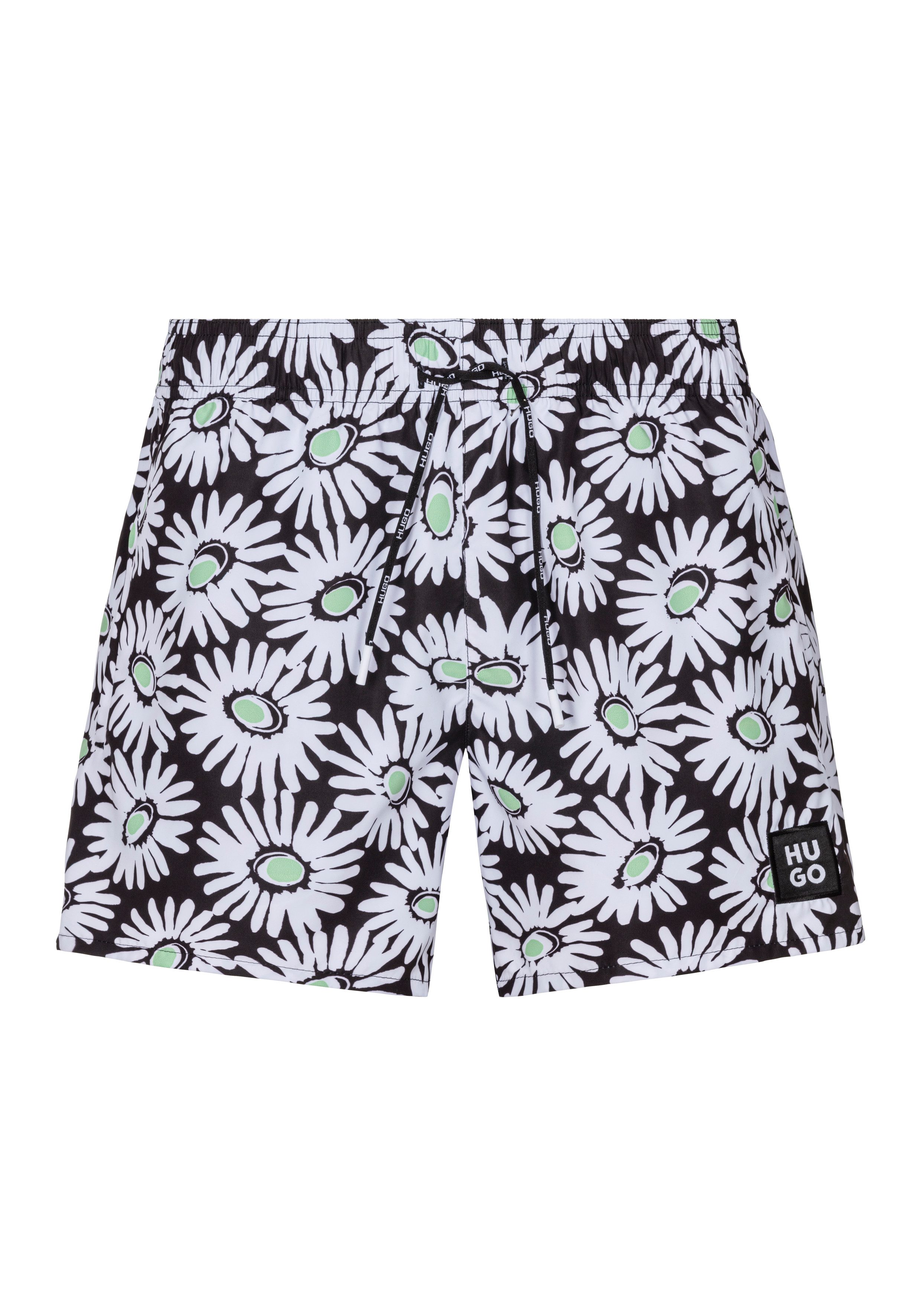 HUGO Badehose mit Allover-Print günstig online kaufen