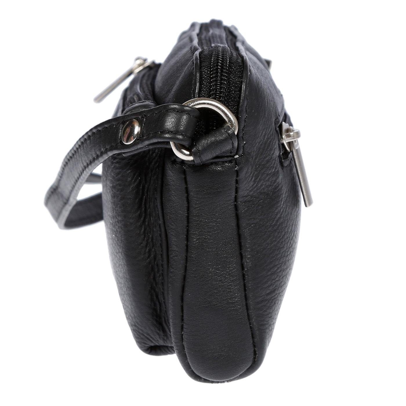 Christian Wippermann Henkeltasche Kleine echt Leder Damen Umhängetasche Schultertasche Tasche Handtasche