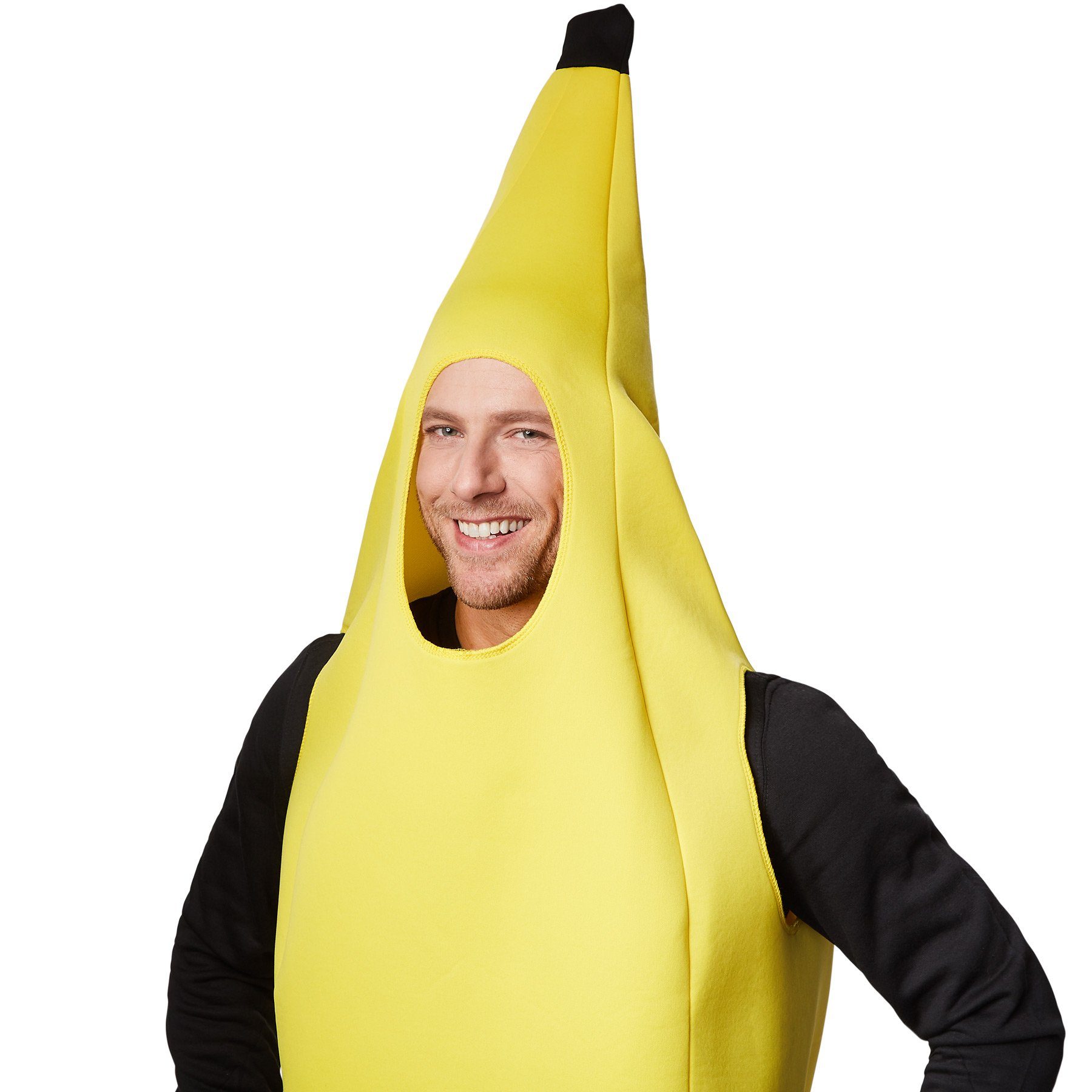 dressforfun Lebensmittel-Kostüm Kostüm Banane, Super lustiges, ärmelloses, längeres Oberteil