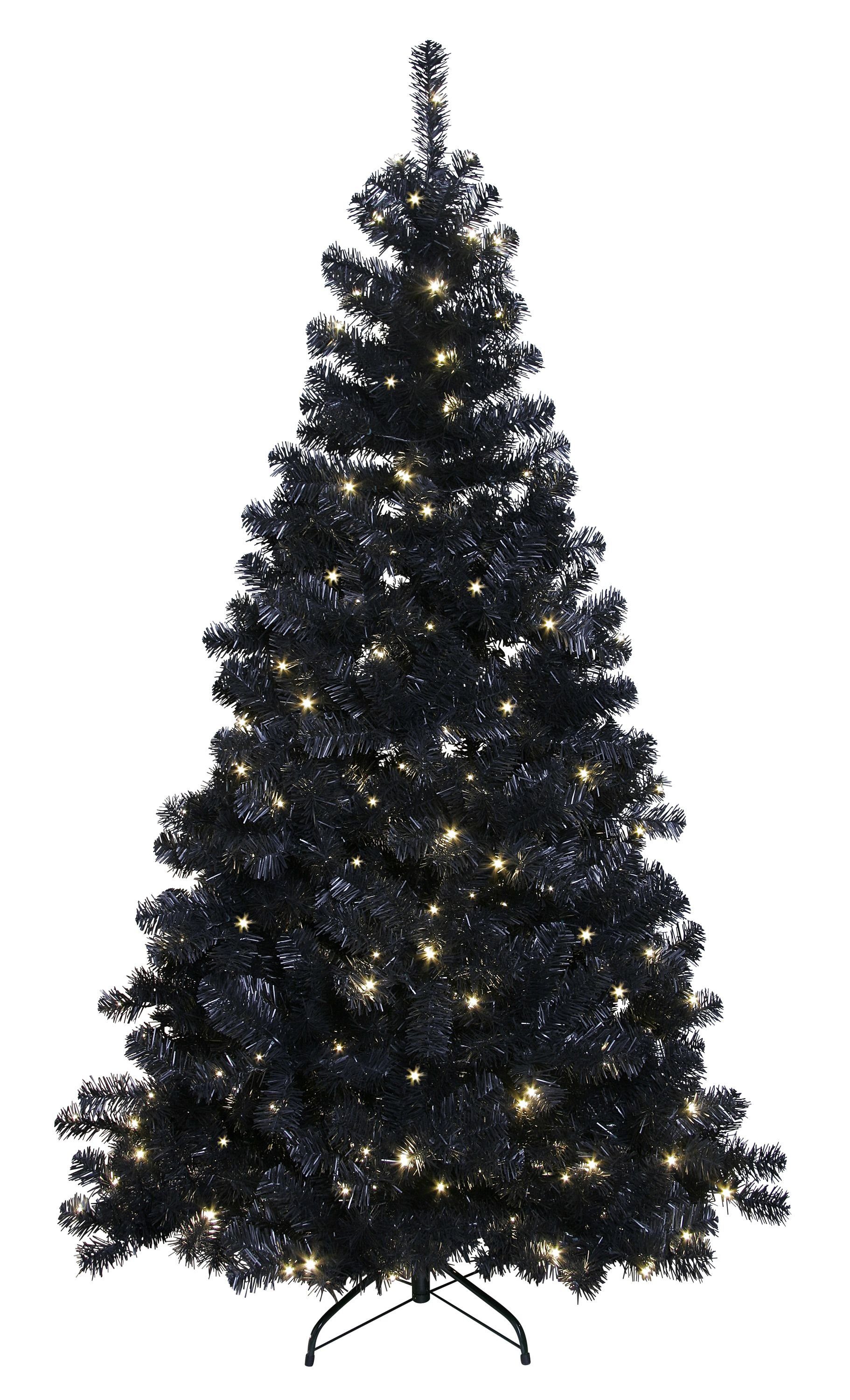 beleuchtet, Weihnachtsbaum 608-14 Ottawa TRADING Prelit-Tree LED Season STAR schwarz Künstlicher Best