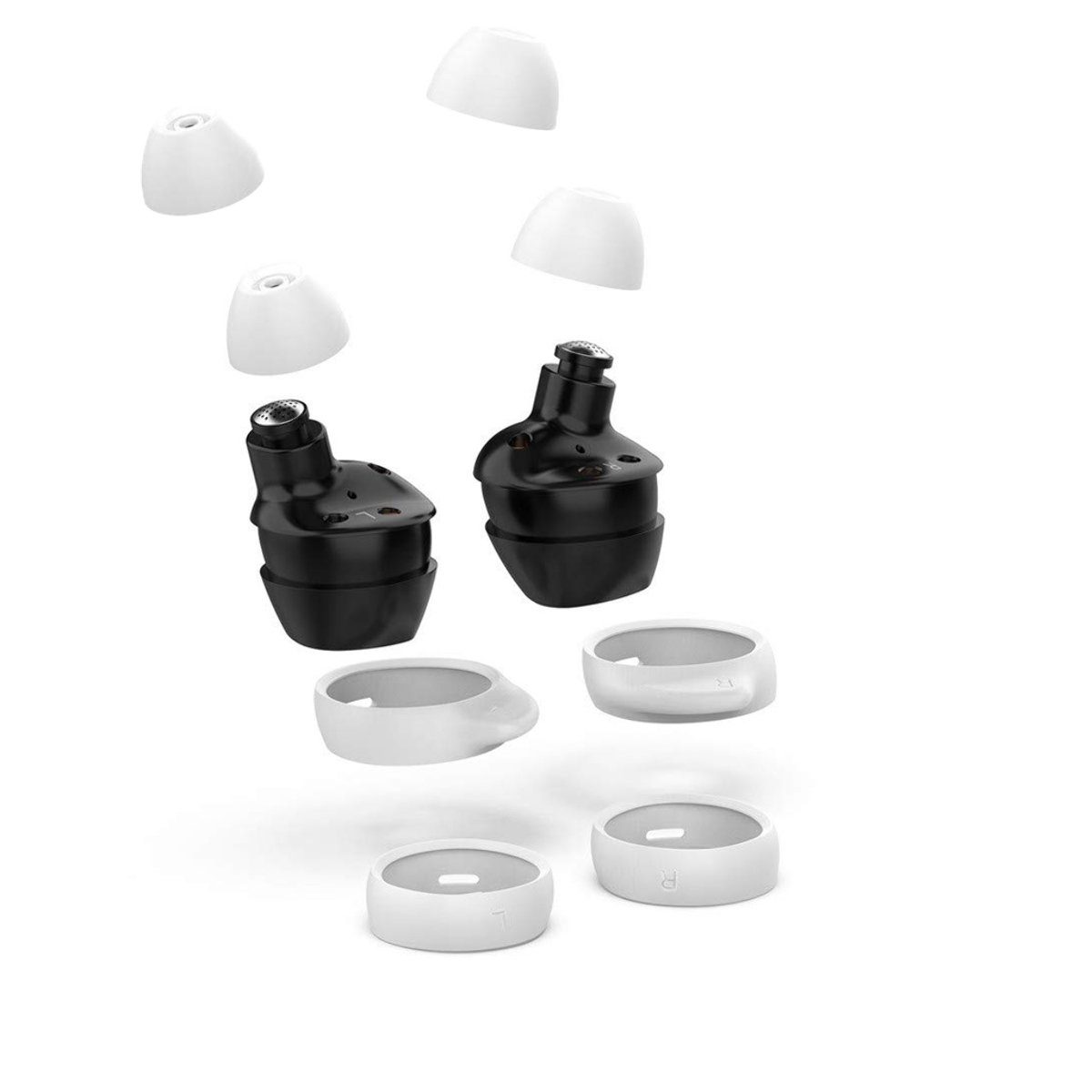 kwmobile 4x Ersatzpolster für Samsung Galaxy Buds / Buds Plus Ohrpolster (Silikon Ersatz Ohrpolster für In-Ear Kopfhörer - Headphones Polster)